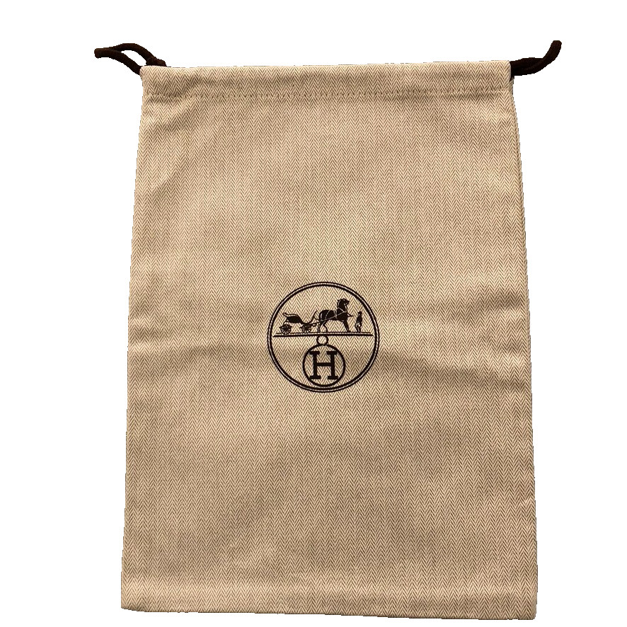 Hermes Dustbag Shoe Or Wallet Protection Drawstring Bag 9.5×13 Storage Gift