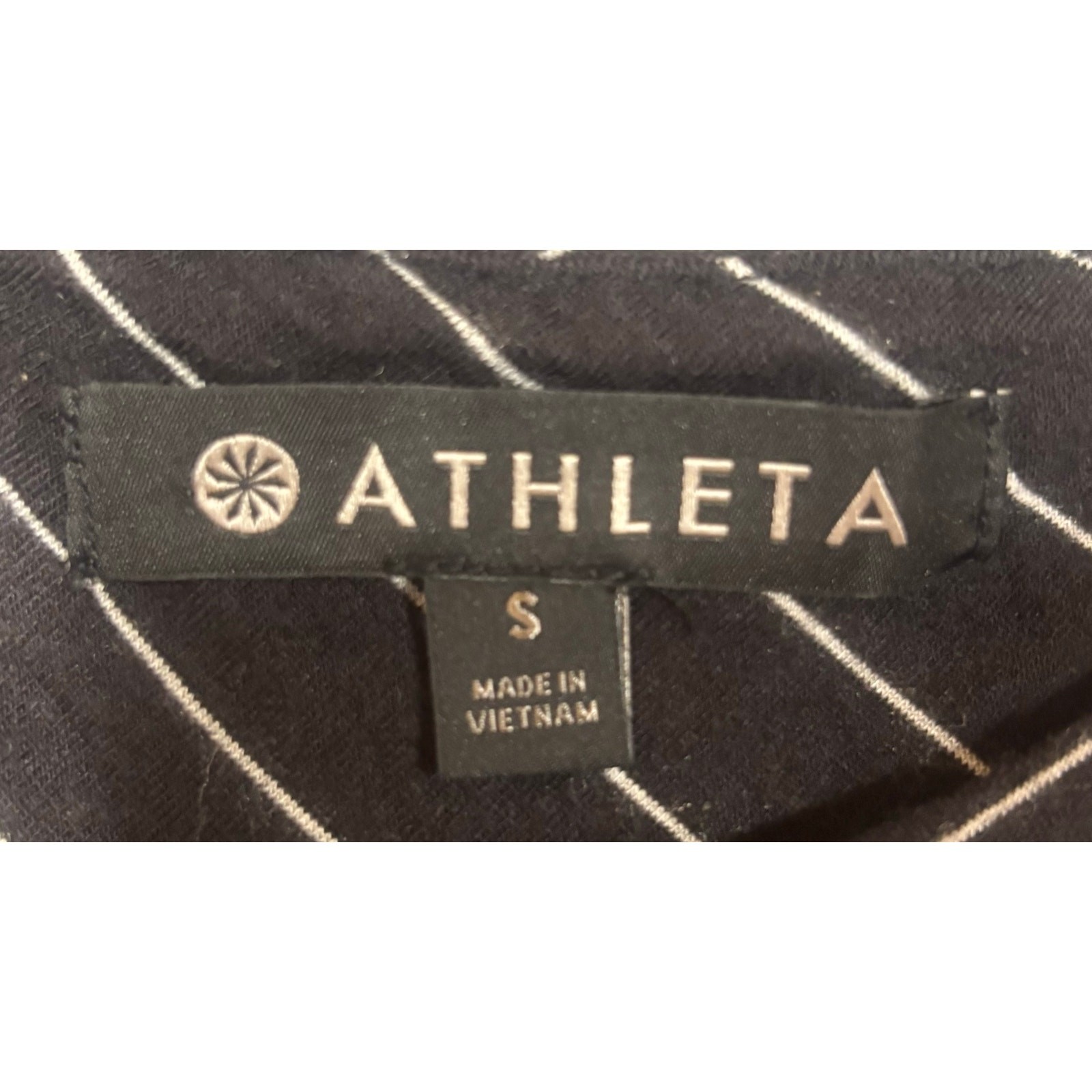 Athleta Santorini Small Dress Striped Modal Casual Travel Beach Flattering