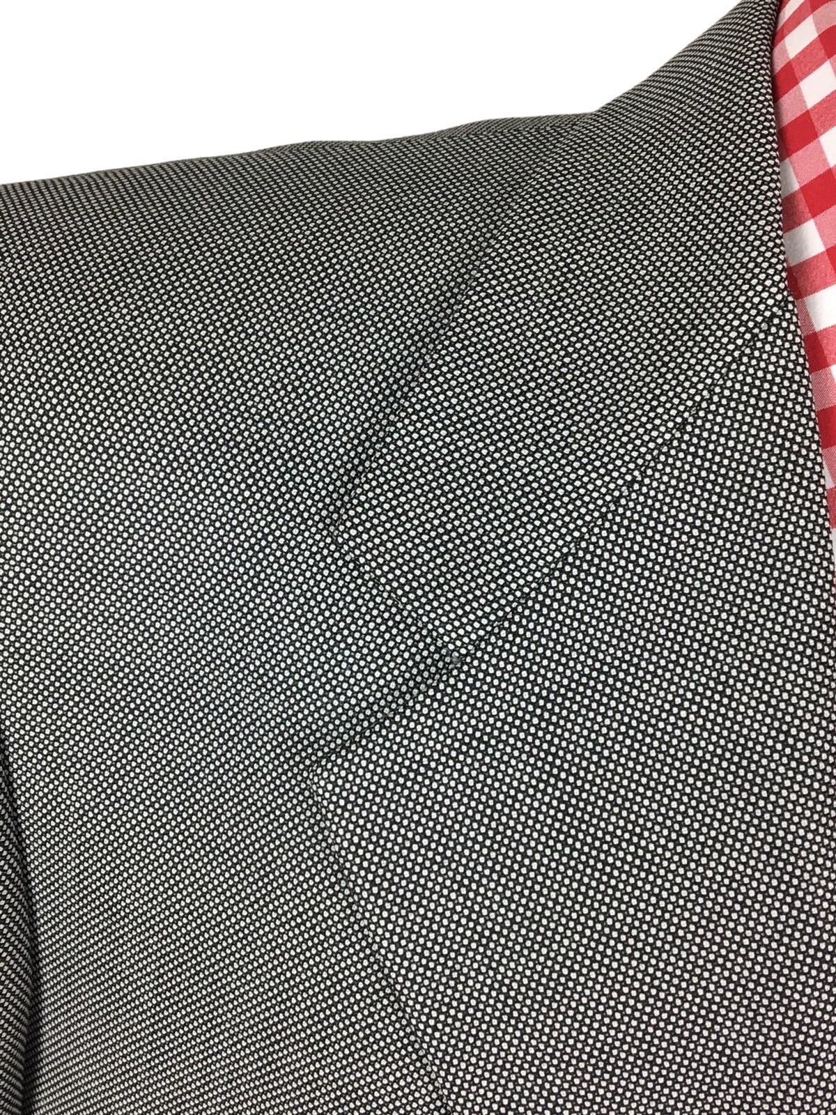 Corporate Image Tom James Mens 42R Wool Birdseye Suit Pleat Pant 34×28.5