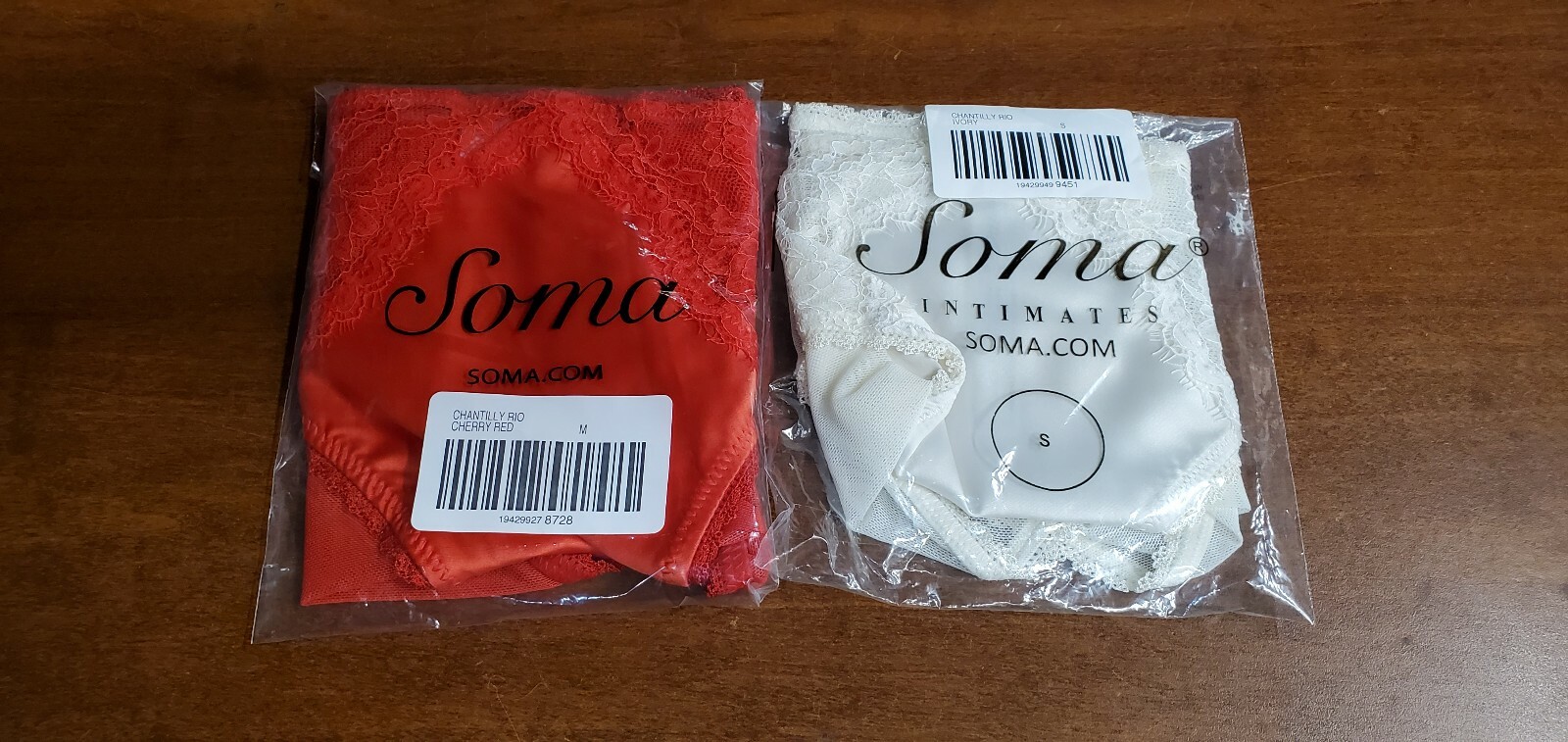 Soma Sensuous CHANTILLY RIO Red Or Ivory Please Choose Size And Color NEW R $28.