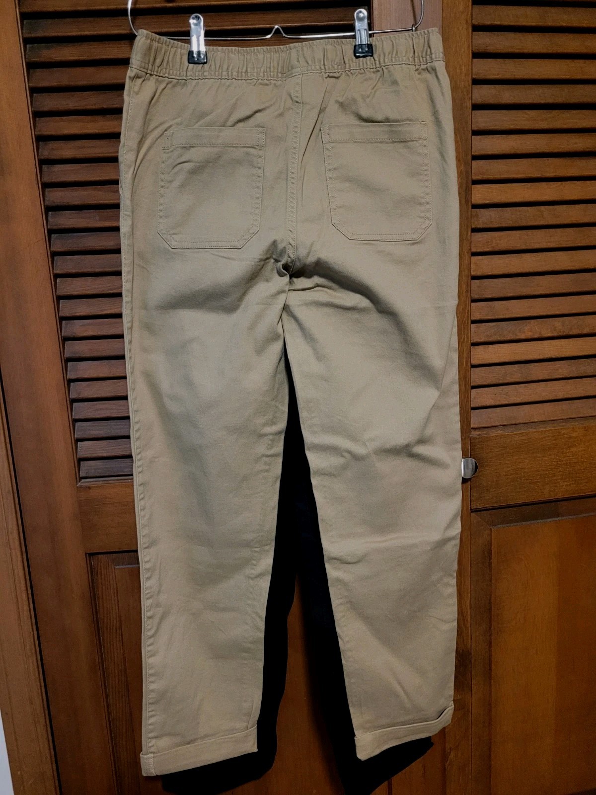 4 Pair Wonder Nation Pull On Pants 14-16 XL 1 Olive, 2 Black, 1 Khaki Free Ship!