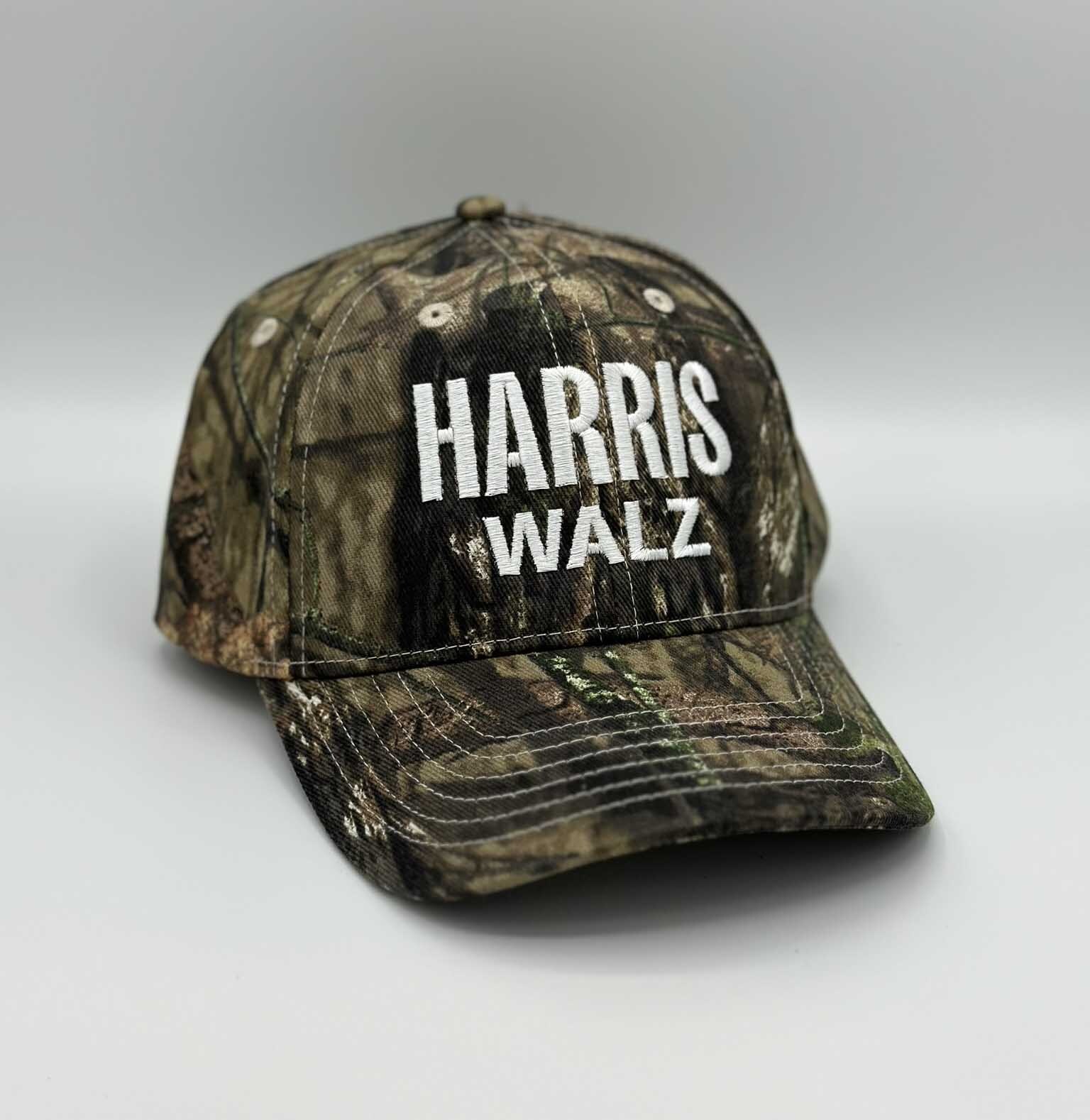 Harris Walz embroidered Camo Hat Kamala Tim Walz 2024 Election campaign Hats