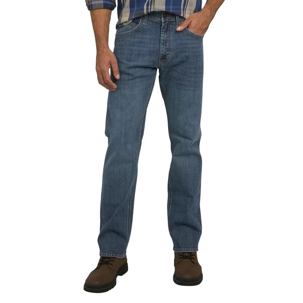 Wrangler Men’s Regular Fit Regular at Seat & Thigh Pants, Blue, Size 40X30