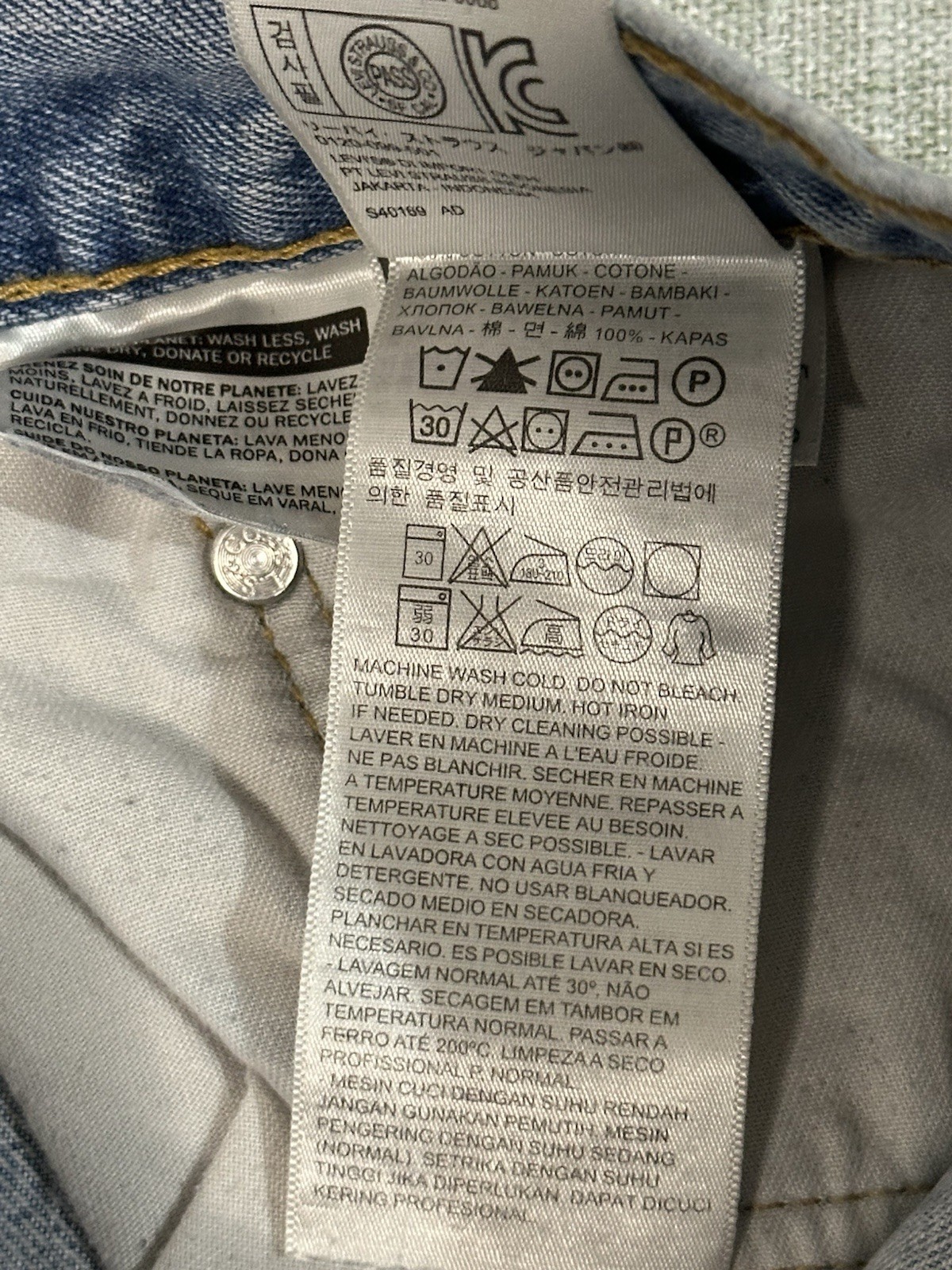Levi’s 550 Relaxed Fit Medium Blue 100% Cotton Denim Jeans Men’s 36X30
