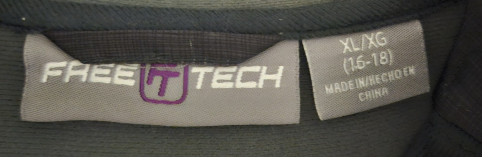FreeTech Jacket Womens XL (16/18) Hooded Waterproof Rain Windbreaker Slate Gray