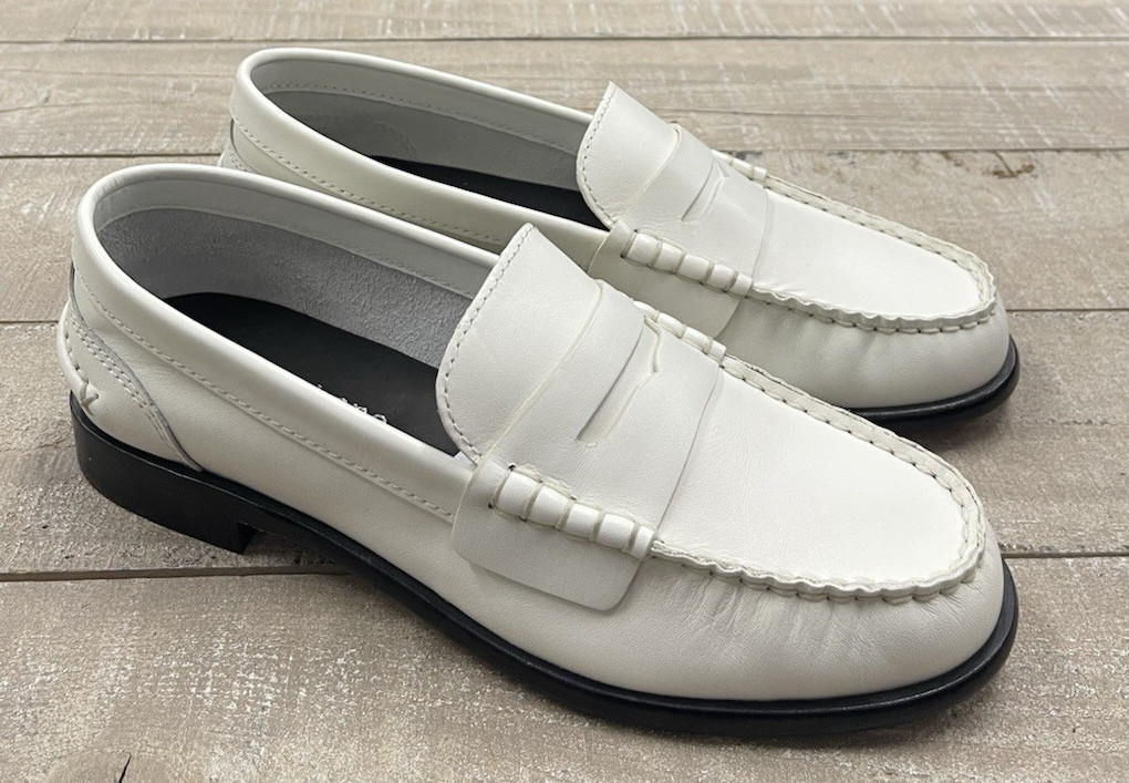 NIB Rag & Bone $298 Carter Loafer Shoes In Antique White Size: 37 (US 7)