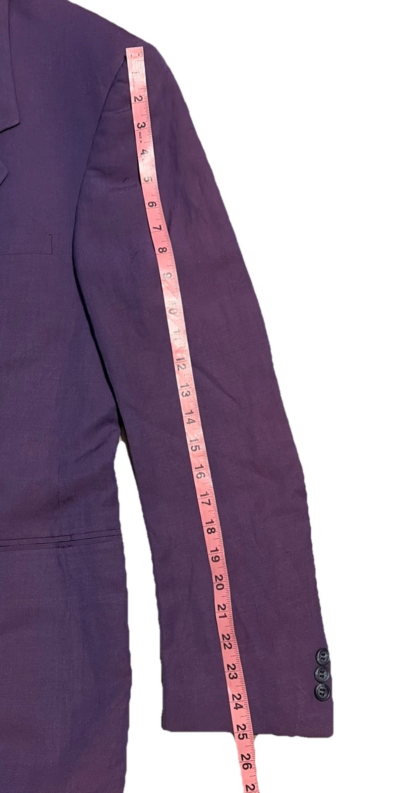 Vintage Versace V2 Purple Linen Rayon Blazer Single Breasted Size 52 IT 90s RARE