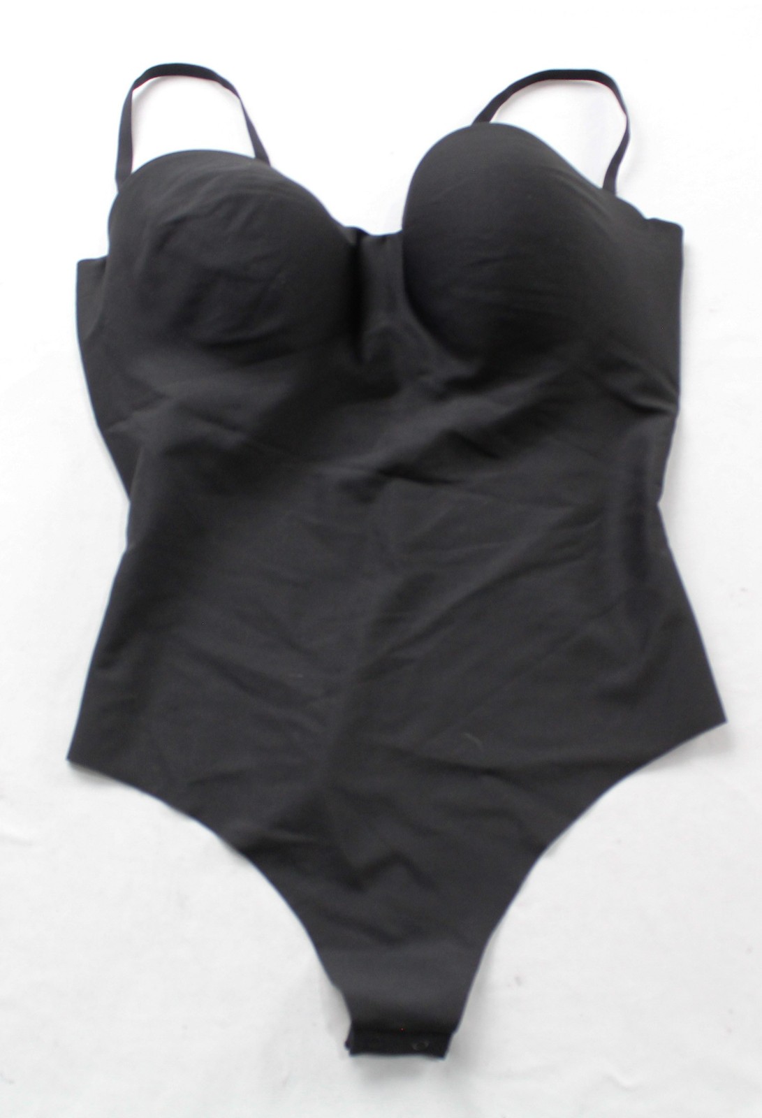 Skims Women’s Seamless Sculpt Underwire Bodysuit Thong NN7 Onyx Black Large NWT
