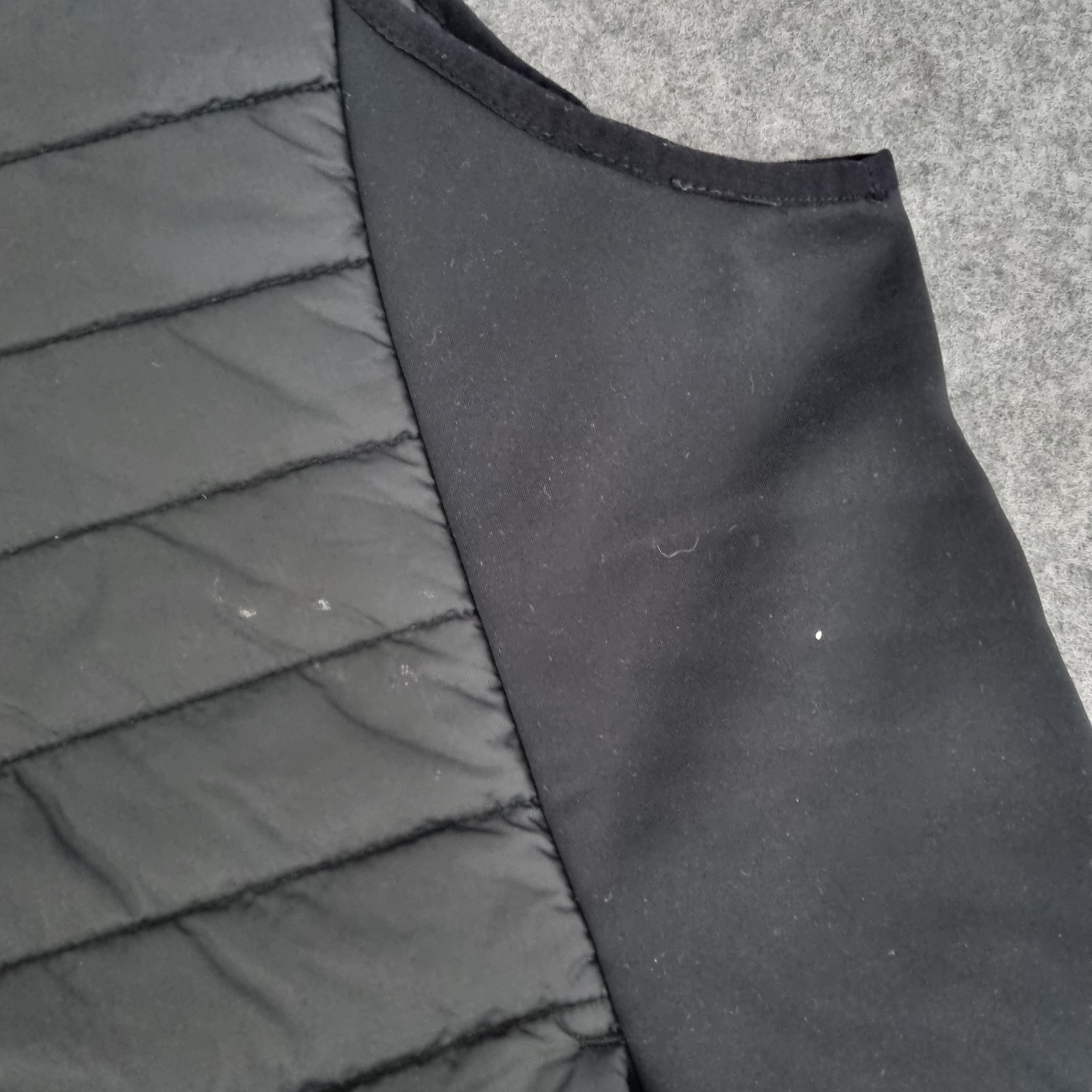 DeWalt Gilet Mens Large Black Force Quilted Hybrid Work Bodywarmer Vest