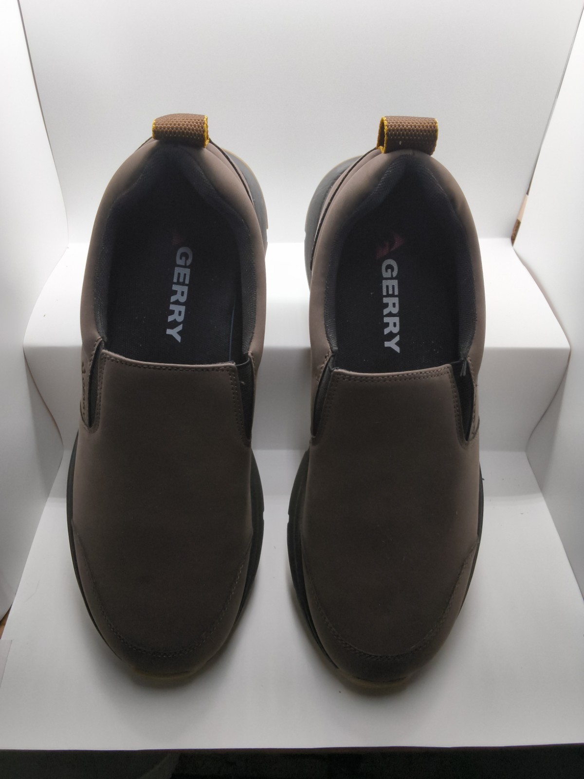 GERRY MEN’S MOC II SLIP ON SHOES, BROWN SIZE:11