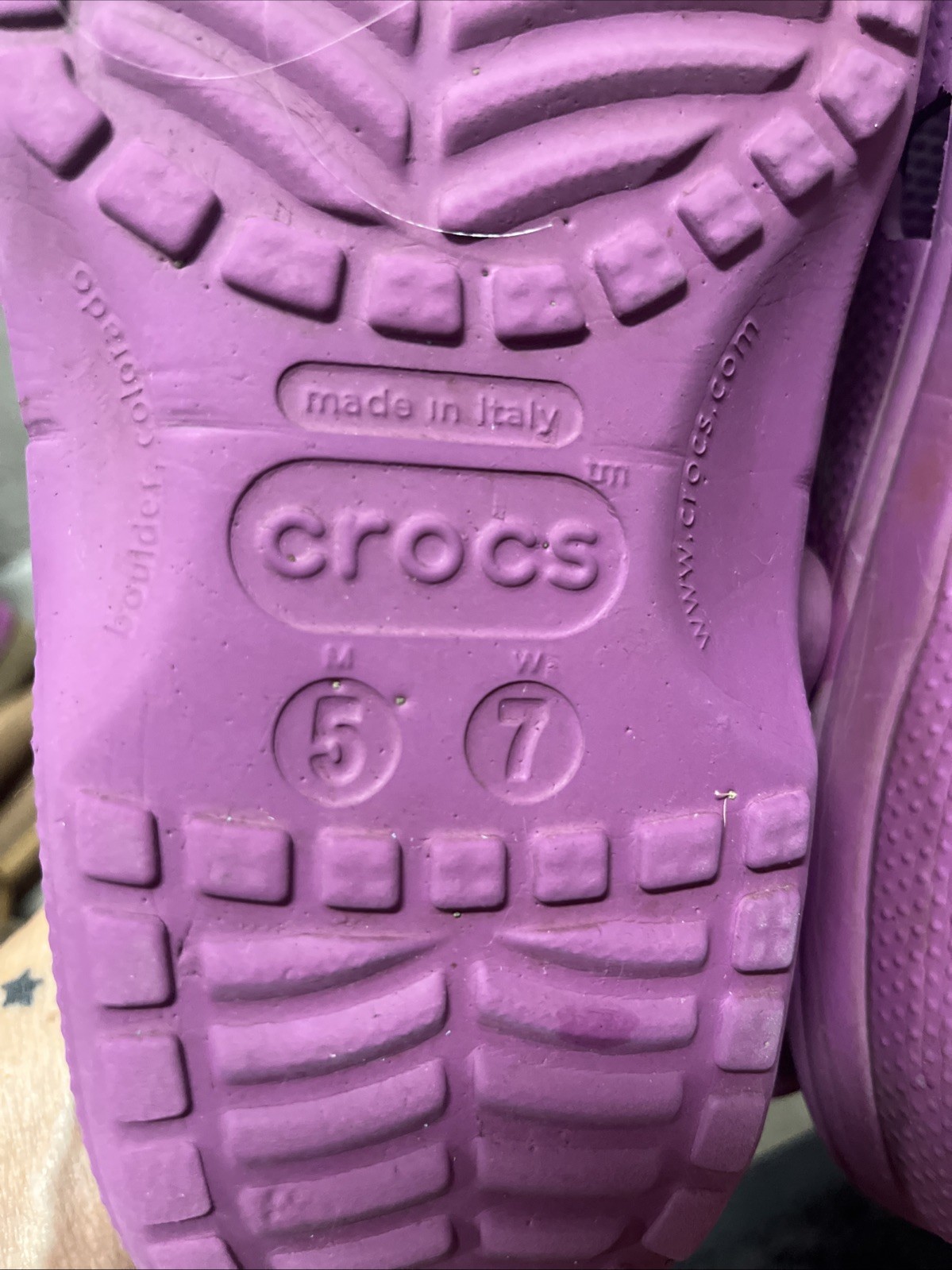 Crocs Crocband Clogs Unisex Purple Slip-On Slingback Comfort – Men 5/ Women 7