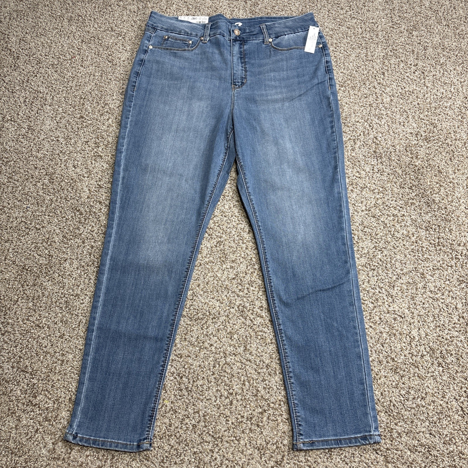 Seven7 Women’s Tummyless Stretch Skinny Jean Size 16 Fits 36 X 29 NEW