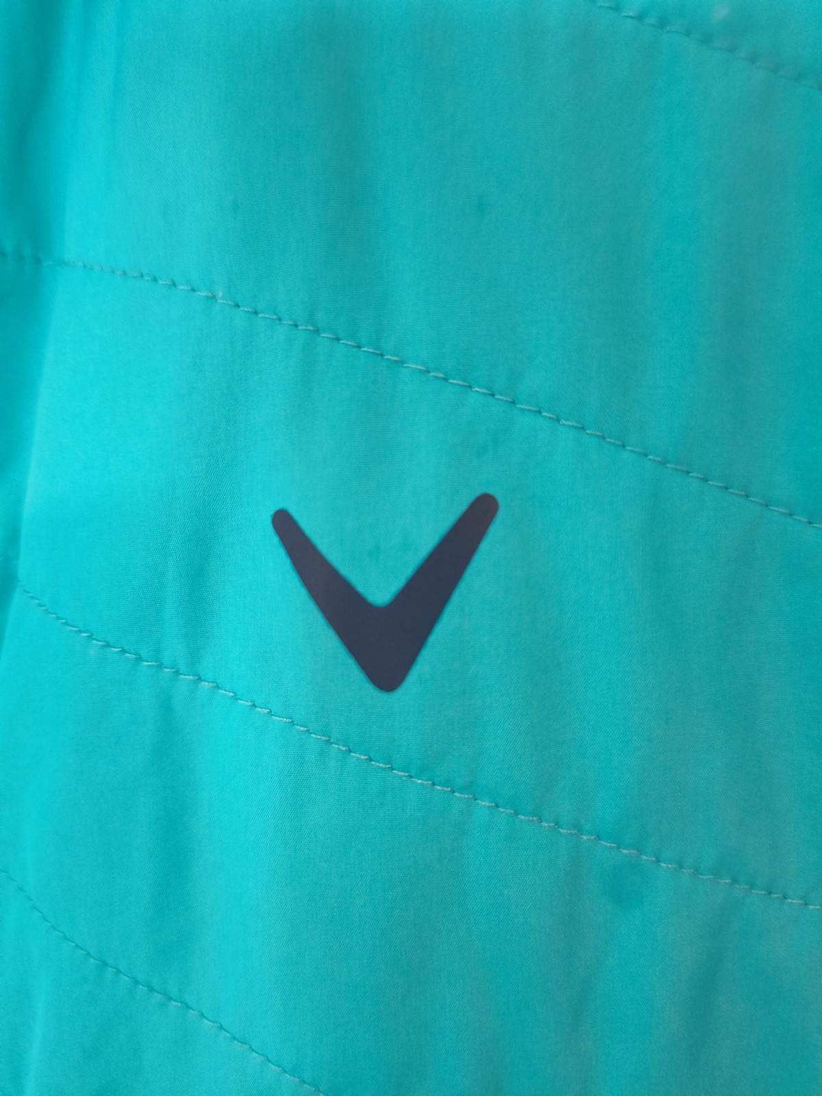Callaway Vest Men’s Med Turquoise Quilted Puffer Golf Full Zip Sleeveless Jacket