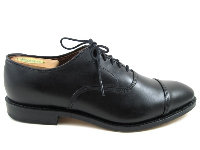 Allen Edmonds “PARK AVENUE” Leather Cap-Toe Oxfords 9 D Black WORN ONCE (791N)
