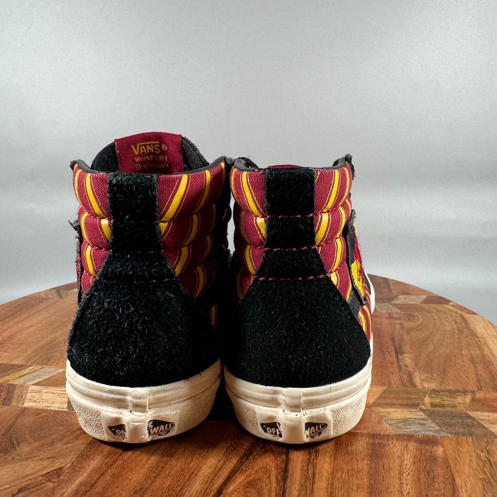 Vans Harry Potter Gryffindor Sk8-Hi Black Red Gold Kids Size 2.0 Sneakers