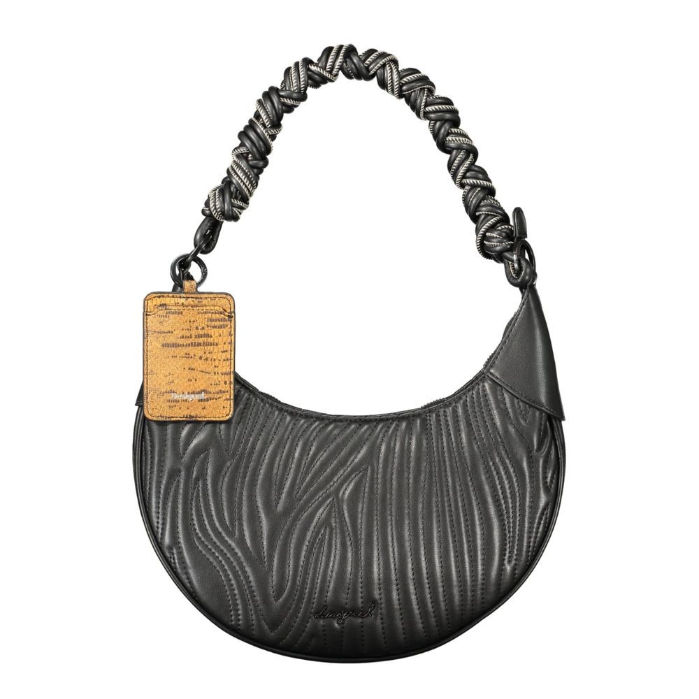 Desigual Nero Poliuretano Woman Bag 100% Authentic – DE-43316