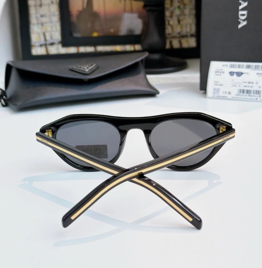 Prada Women’s SPR B15 Sunglasses – Black/Grey