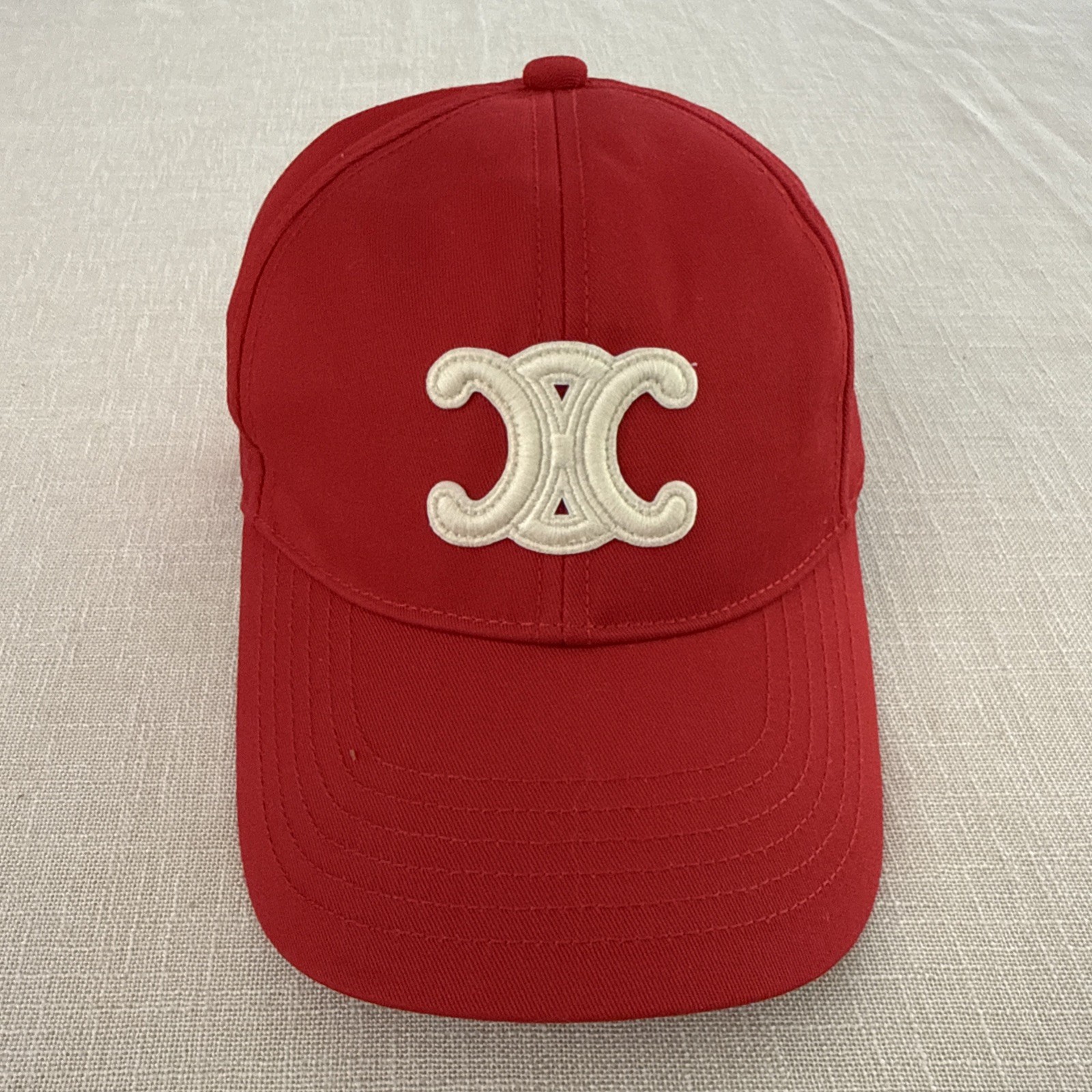 Celine Triomphe baseball cap Size M cotton embroidered Triomphe logo Paris