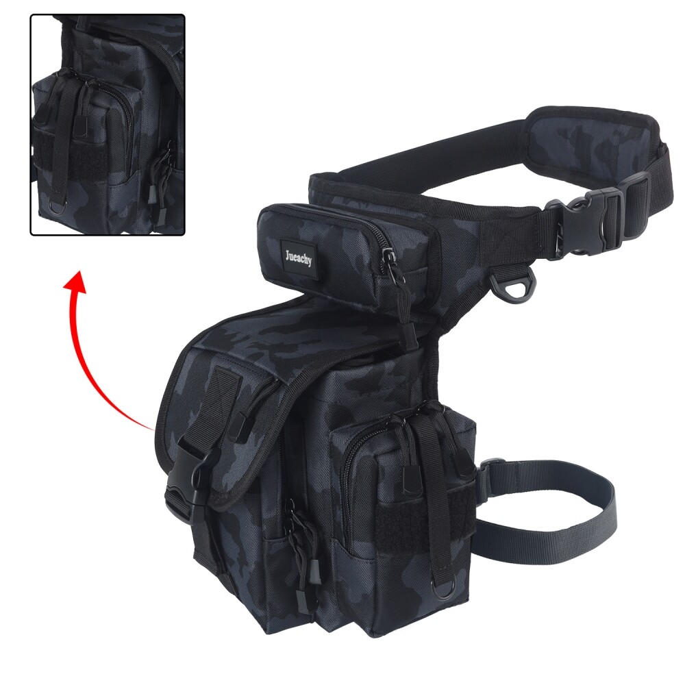 Military Tactical Drop Leg Bag Pack Pouch Waist Belt Packs Motorcycle Waterproof