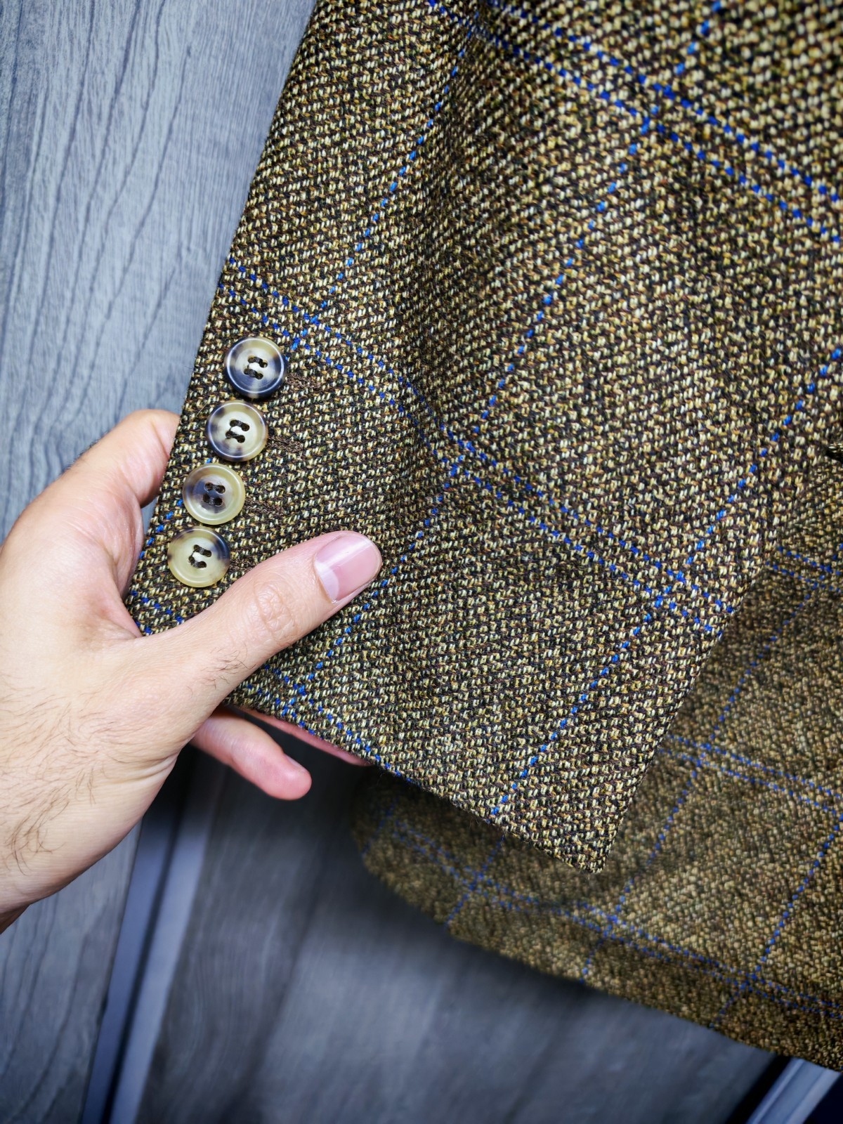 Vintage Strellson cloth Loro Piana Wool Cashmere classic sport coat blazer 42R