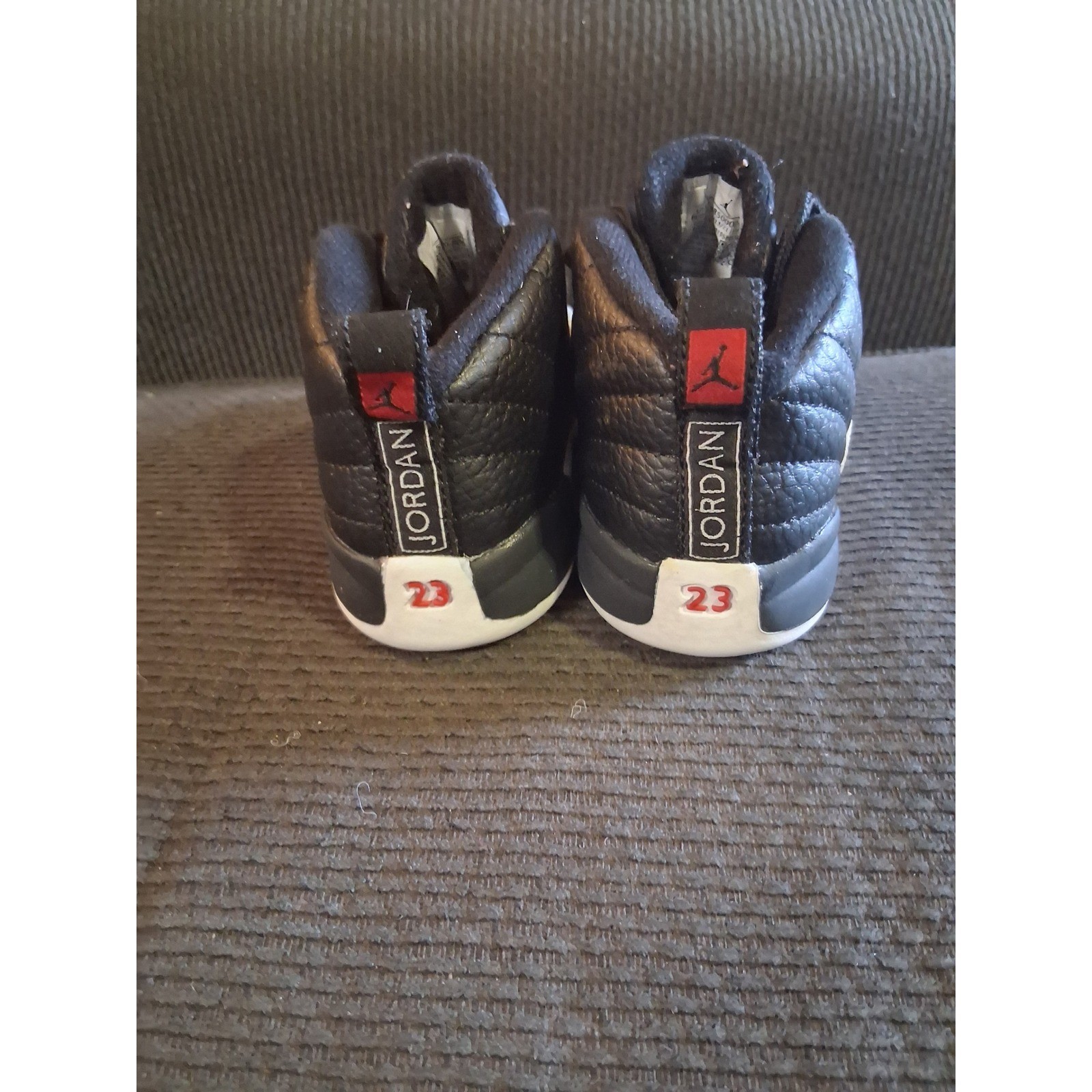 Jordan 12 Retro Playoff Black White Red Toddler Shoes 7C 850000-006
