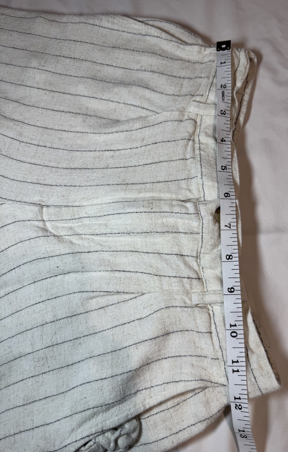 Z Supply Cortez Linen Blend Set XS Pinstripe Wide Leg Pants & Top Coastal Resort