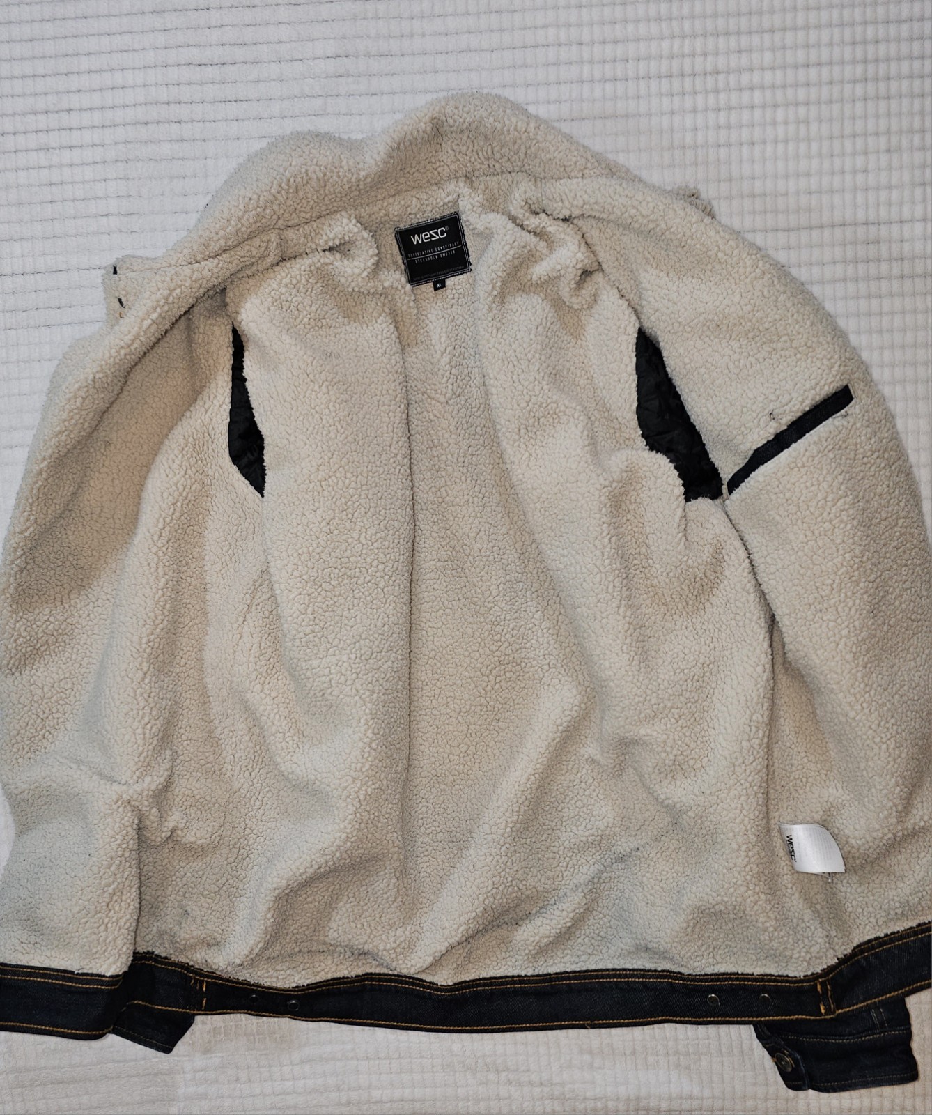 WESC Denim Men’s Jacket With Herpa Lining Size XL
