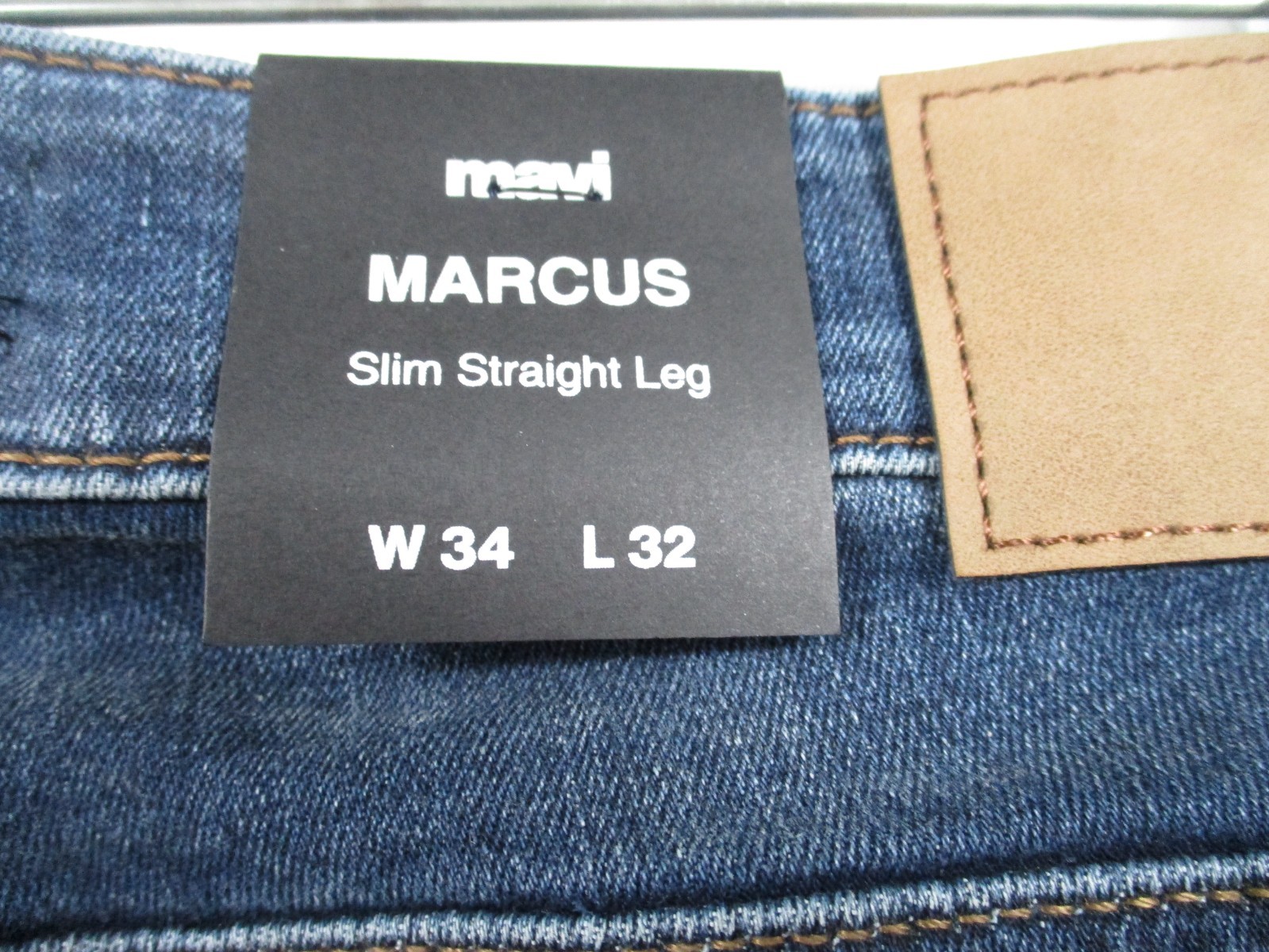 -NWT Mavi Marcus Slim Straight Leg Men’s Jeans Navy Sz 34×32