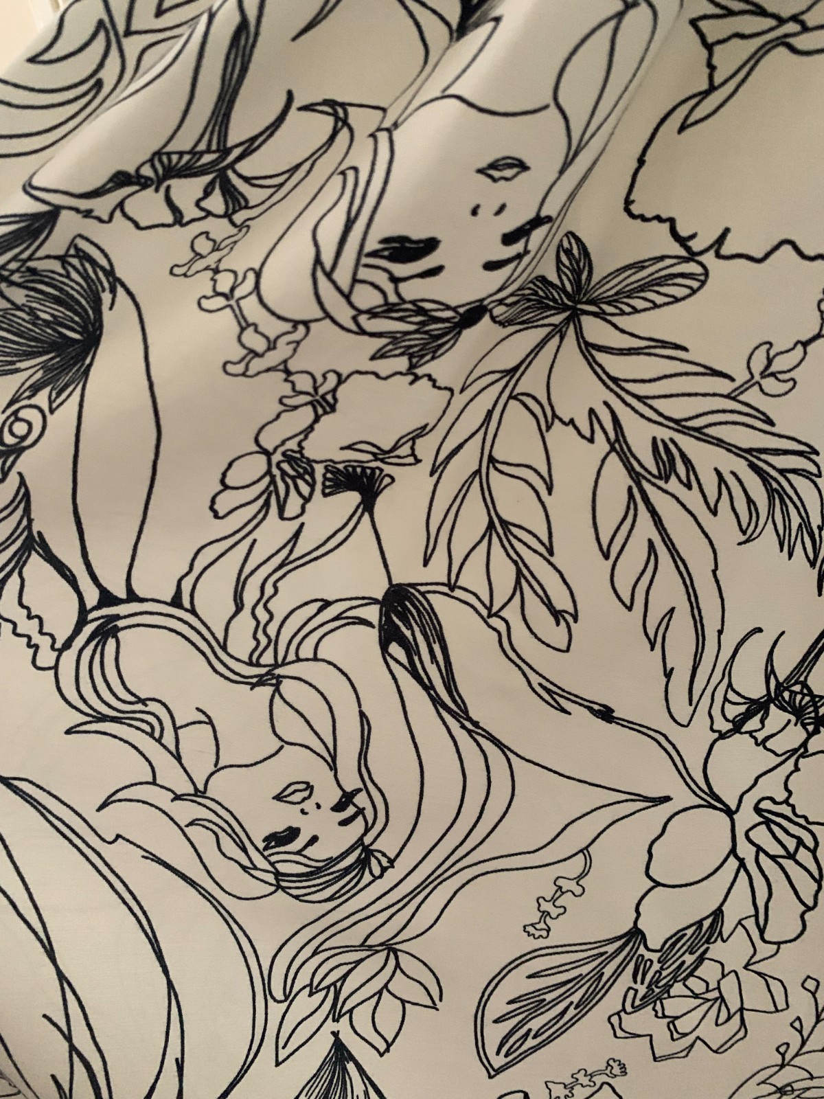 Topshop sketch style floral pattern summer dress with a back tie – size 8