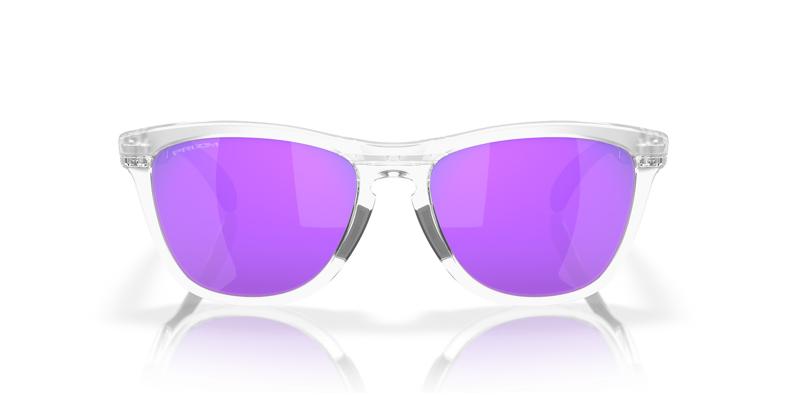 Oakley Frogskins Range Matte Clear/Prizm Violet 55 mm Sunglasses OO9284-1255