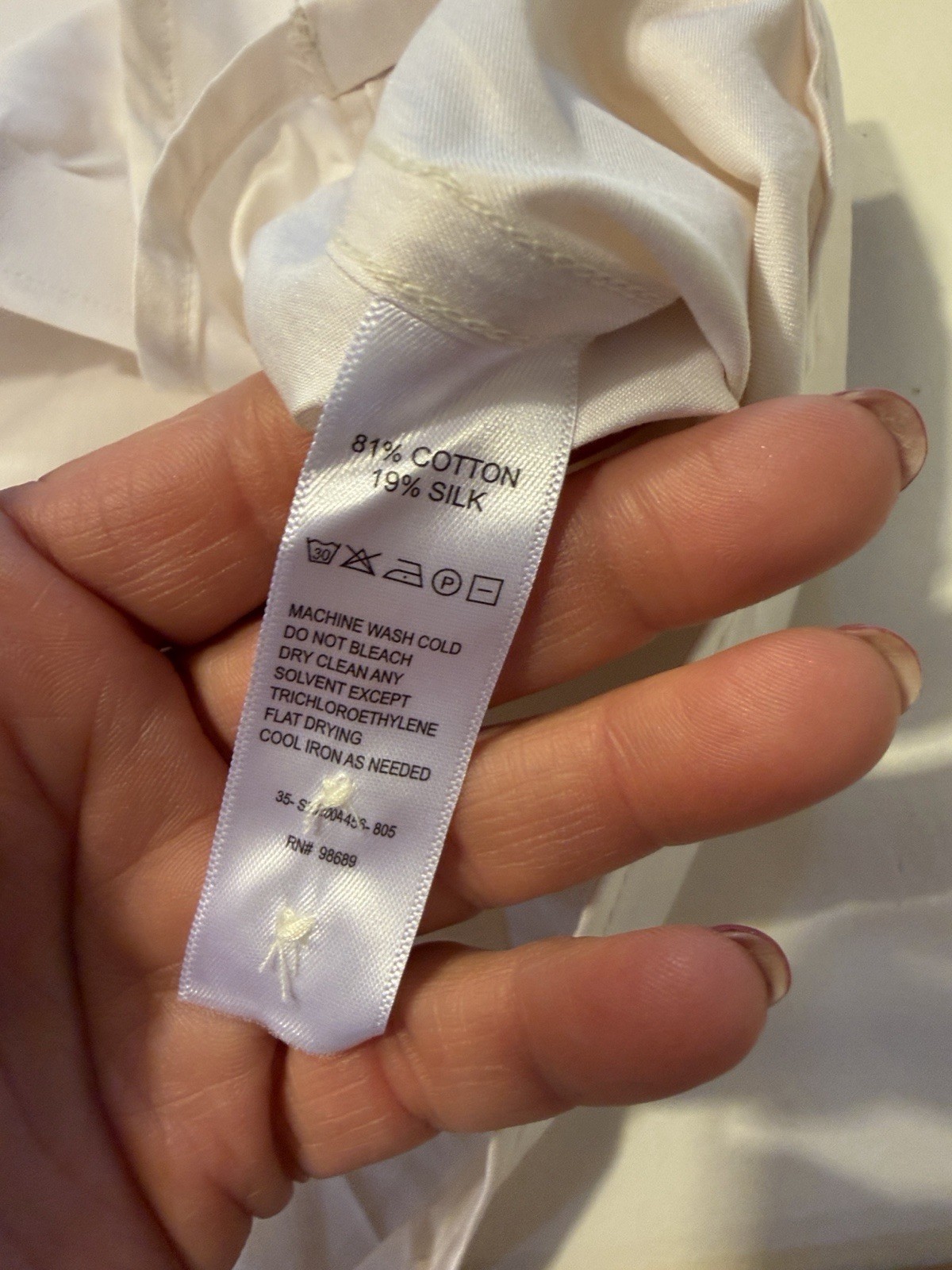 Todd Snyder Cream Silk Spread Collar Dress Shirt. Sz 16. NWT. SEE PICTURES