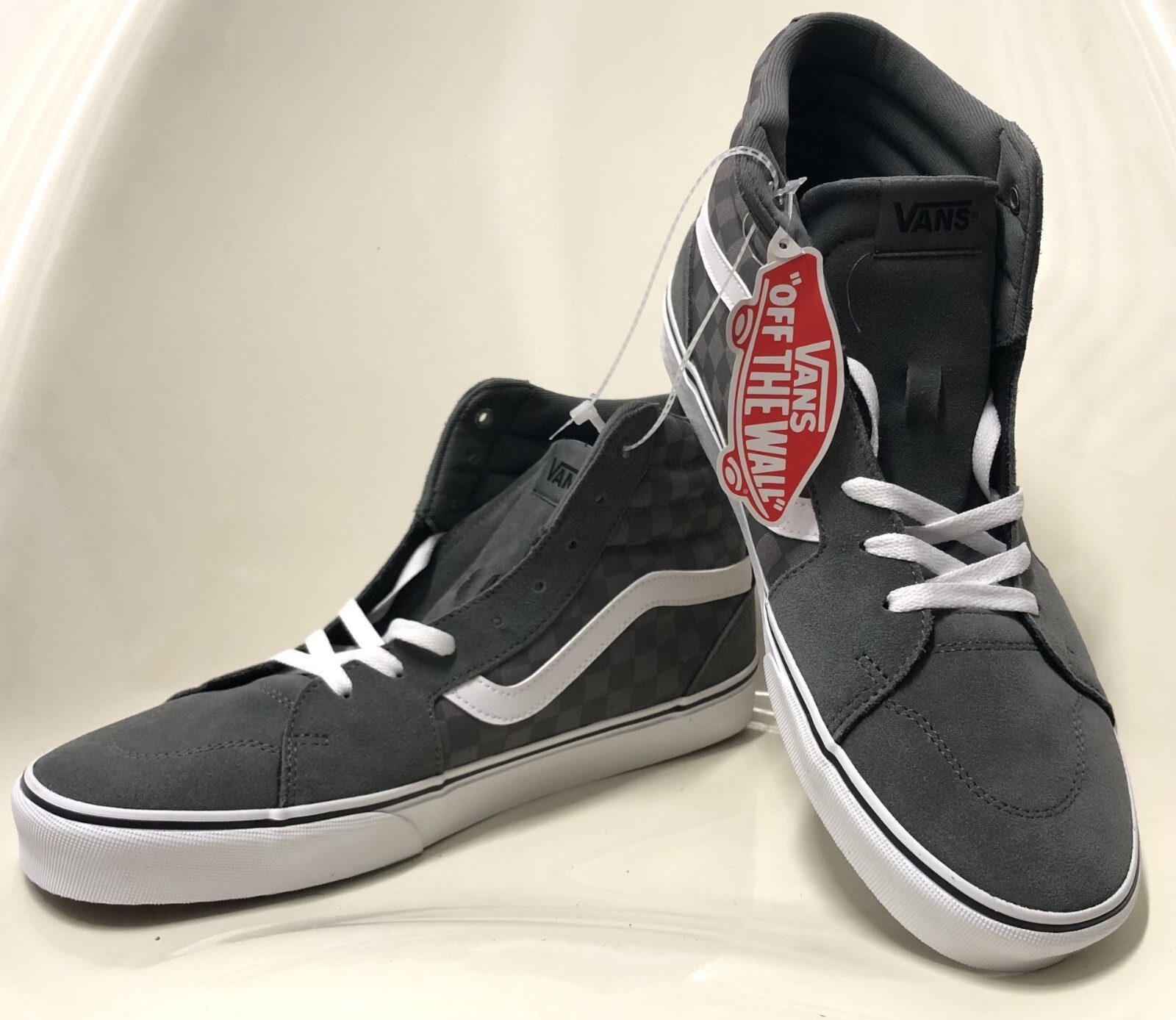 VANS Fillmore Hi Skate Sneakers Shoes Tonal Checkerboard US Size Mens 11.5 NEW