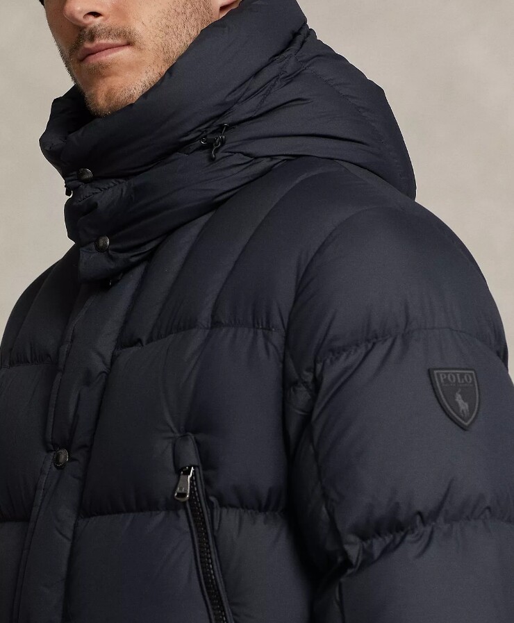 Polo Ralph Lauren B&T 650 Down Hooded Jacket Coat Parka Water Repellent Ski Snow