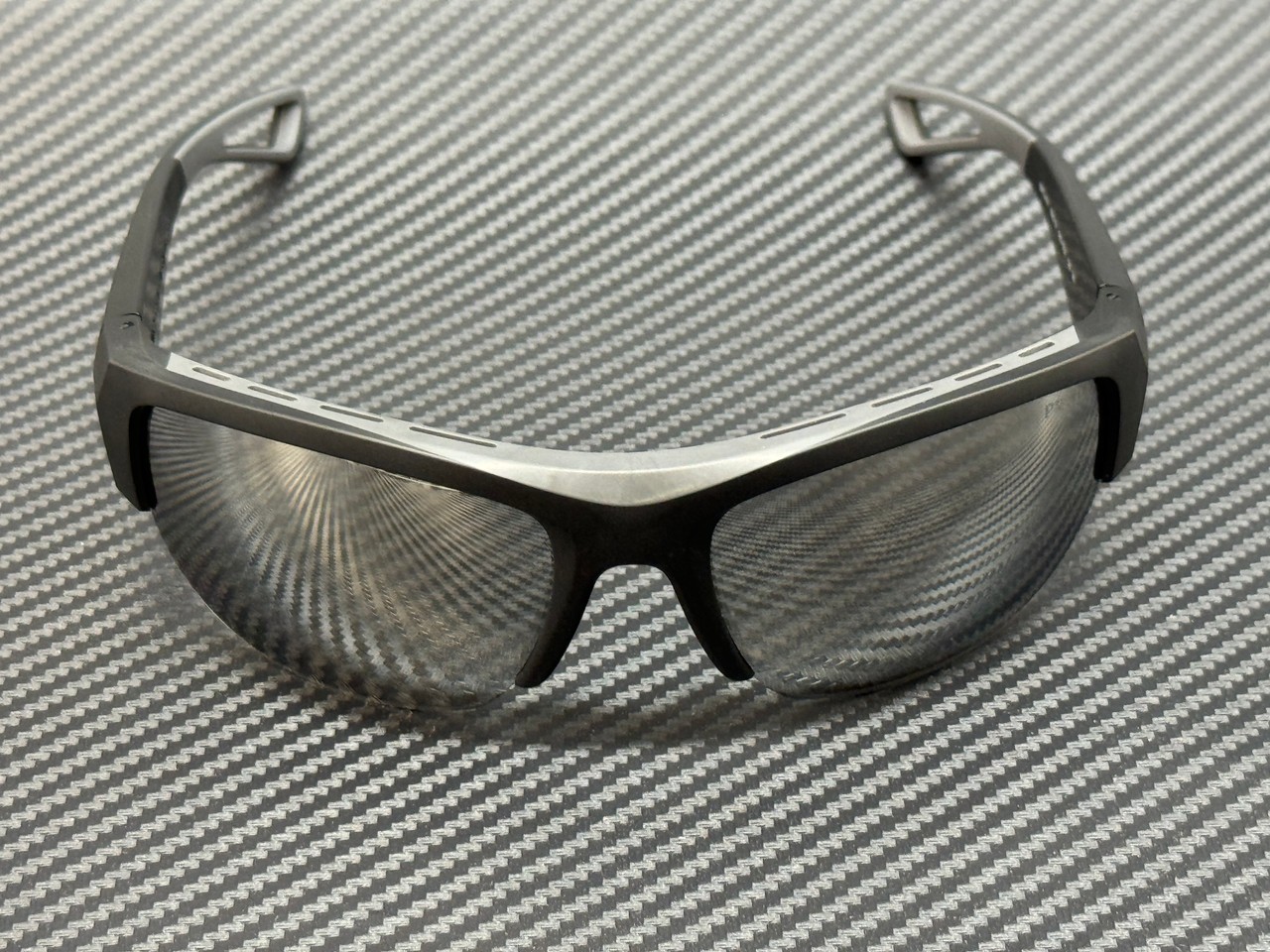 PRADA LINEA ROSSA PS A01S 1BO05A Black Silver Grey Men’s 69 mm Sunglasses