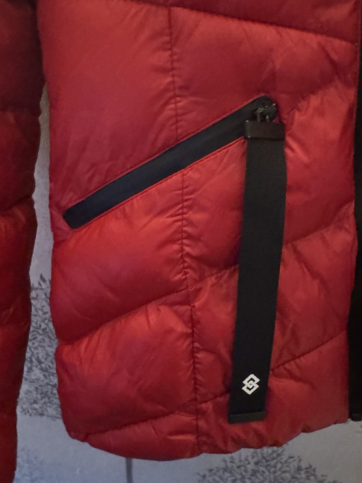 Saint & Sinner Red Puffer Jacket Size Uk 10 New Without Tags Women’s Clothing