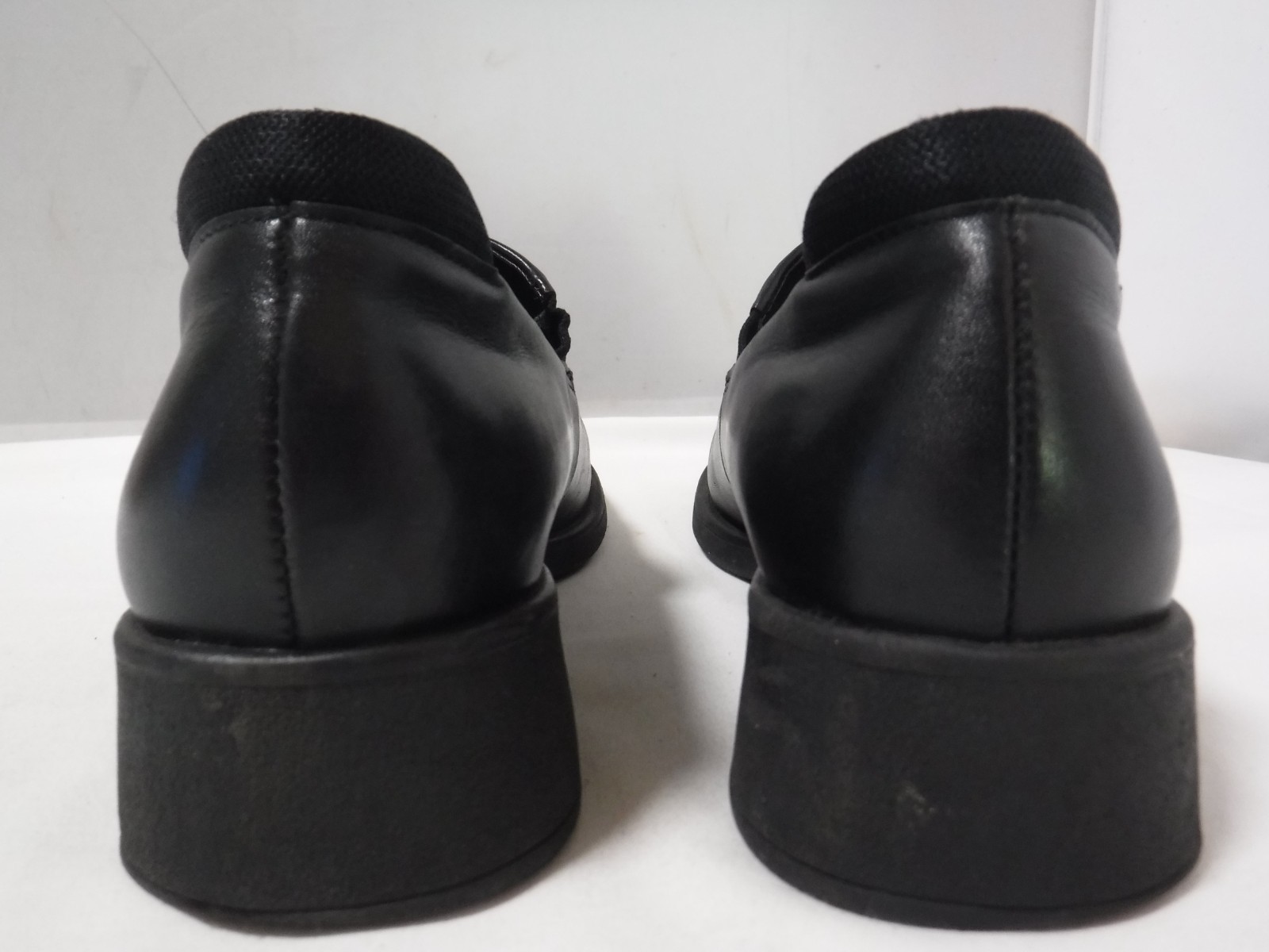 VTG 90s Men’s ECCO TWIST Elastic Gore Slip on Block Heel Loafers Sz 7 Wmns 9.5
