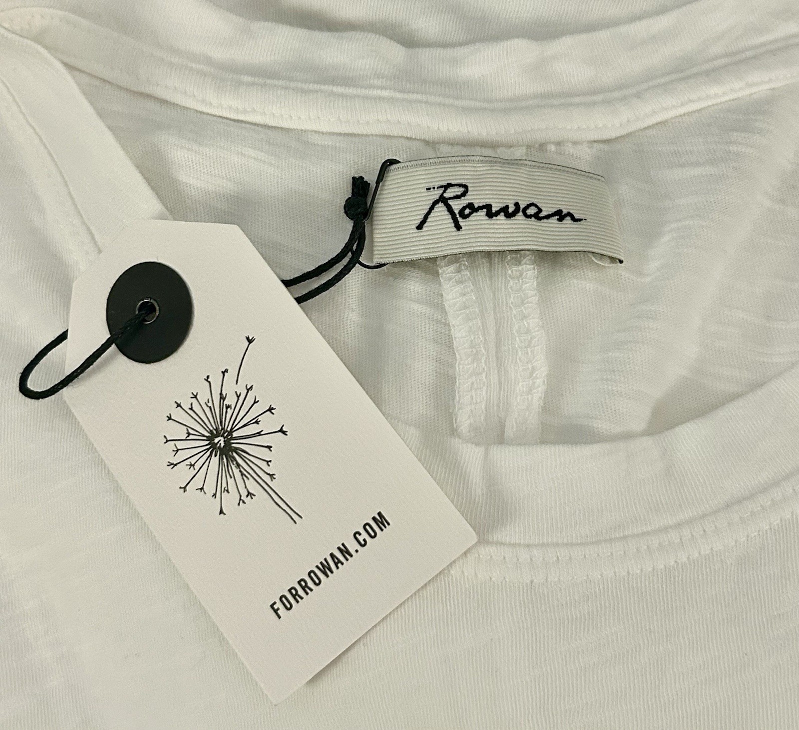 ROWAN Savannah Muscle Tank White 100% Cotton Women’s Size Large – NWT