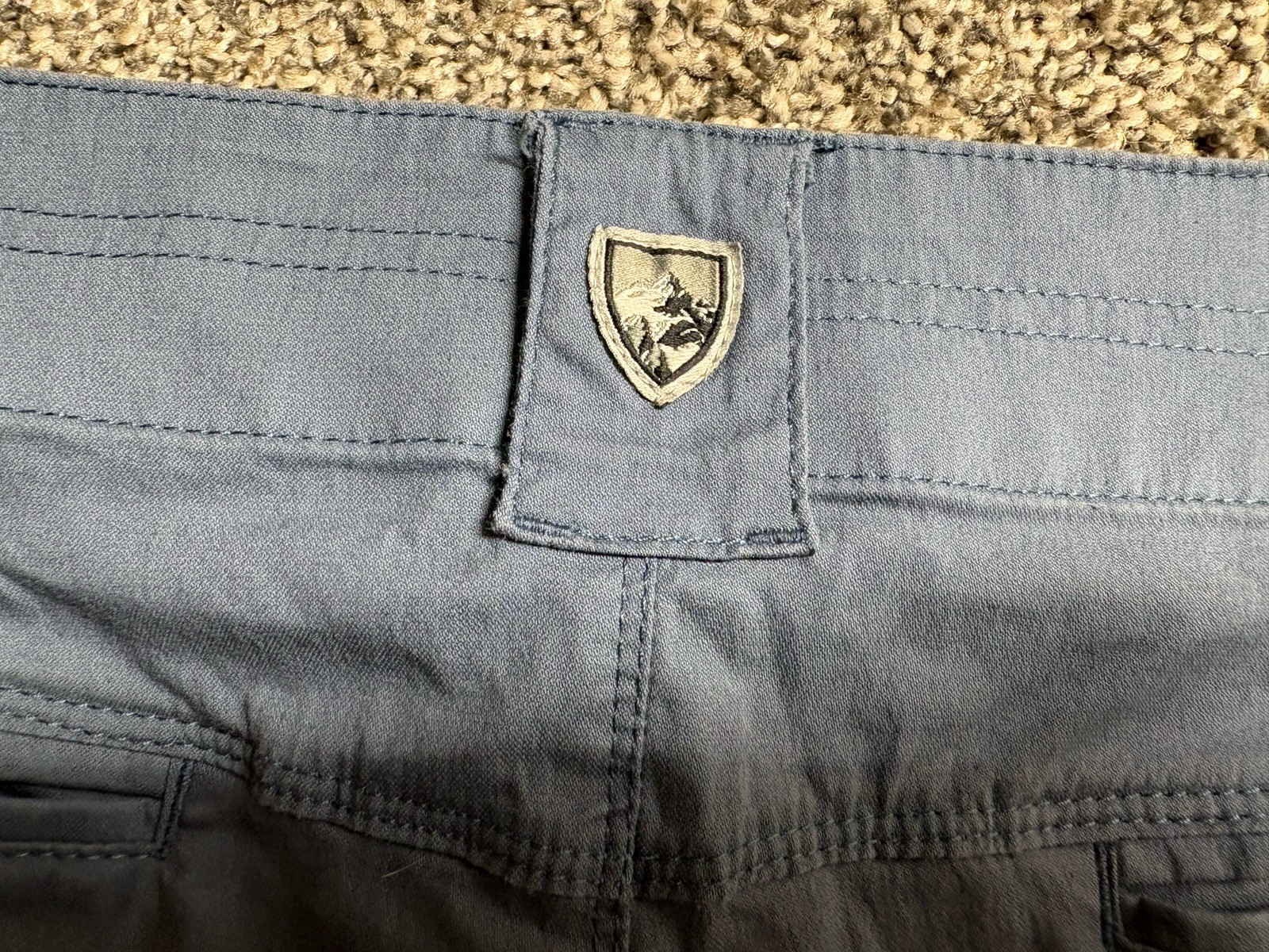 KUHL Resistor Lite Chino Shorts Mens 40 Blue Hiking Golf 9” Inseam 5205