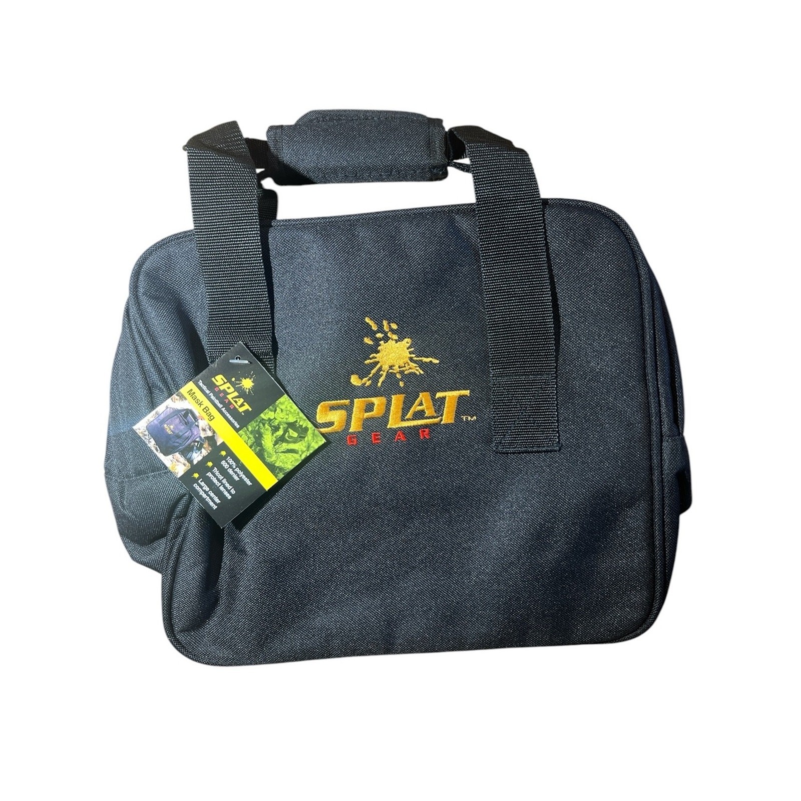 NEW! Splat Gear Black Duffel Bag – Compact Carry Bag for Paintball Mask