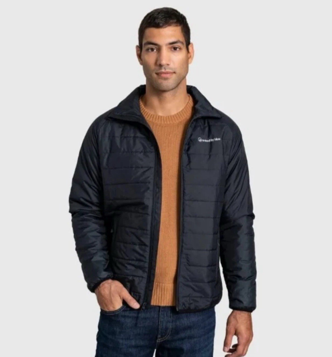NEW United By Blue Mens Bison Black Insulated Ultra Light Jacket Size XL F73
