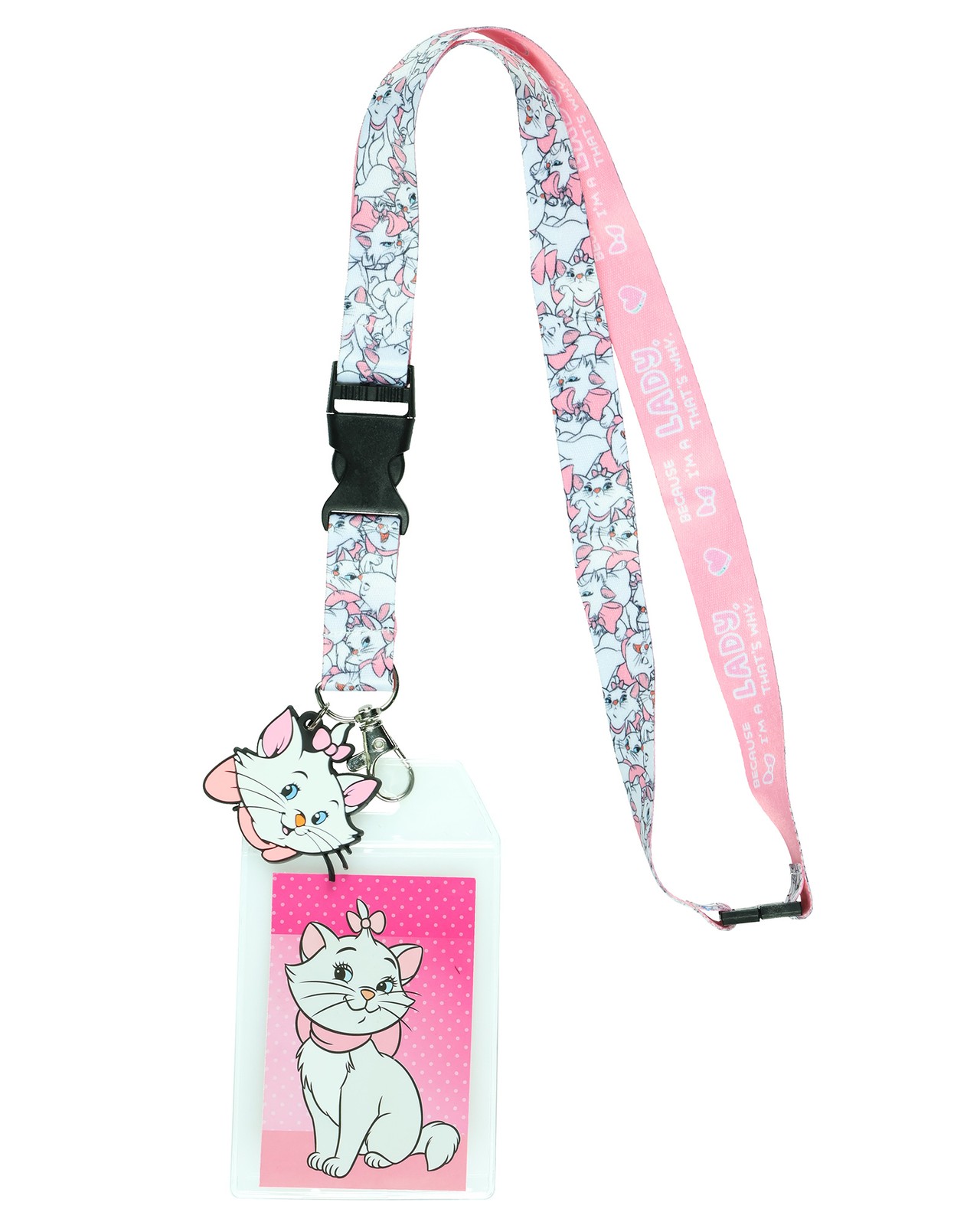 Disney Aristocats Marie Because I’m a Lady Breakaway Lanyard ID Badge Holder