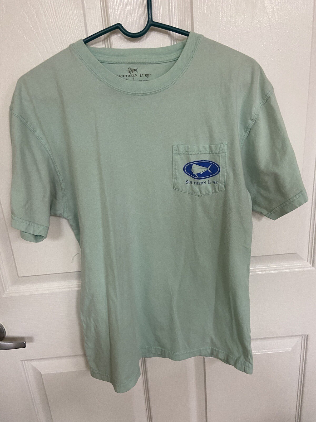 Southern Lure Medium Green Crab T-Shirt Logo Front Pocket