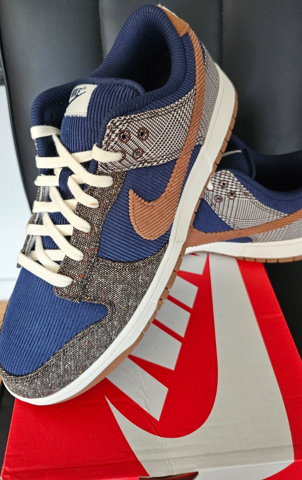 Nike Dunk Low PRM Midnight Navy/Ale Brown MEN’S Size 12 DS FQ8746410