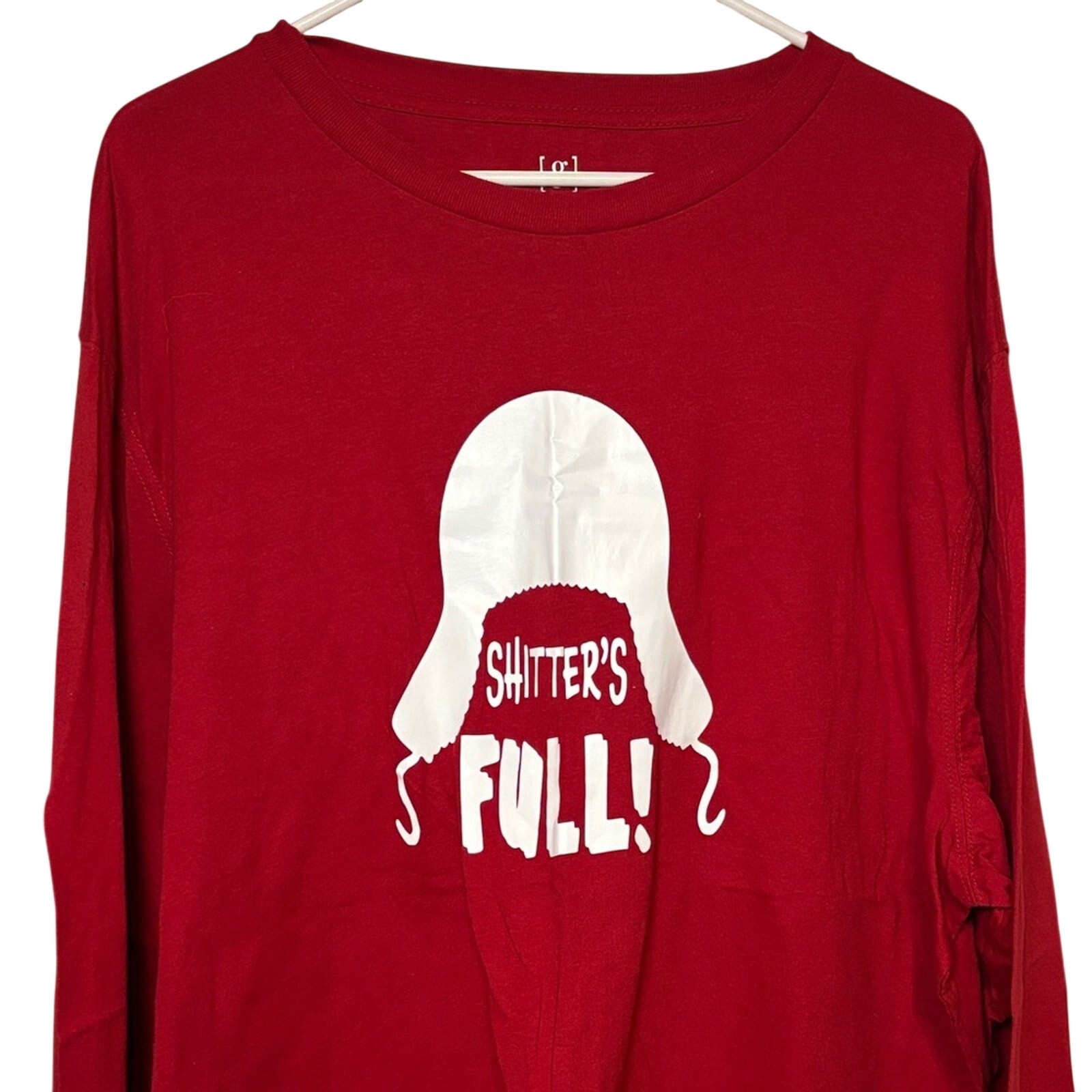 George Christmas Shirt Shitter’s Full Cousin Eddie Red Long Sleeve 2XL
