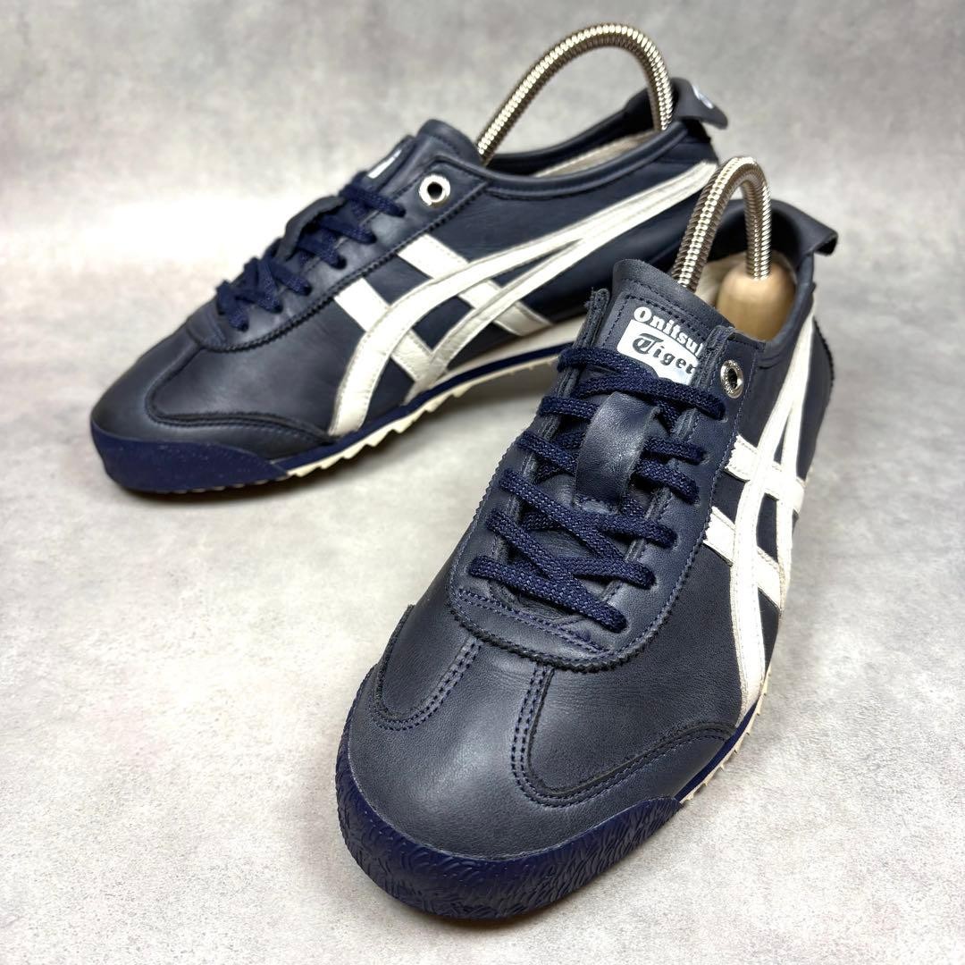 Onitsuka Tiger Mexico 66 SD Leather Sneakers Men 4.5US Navy Used