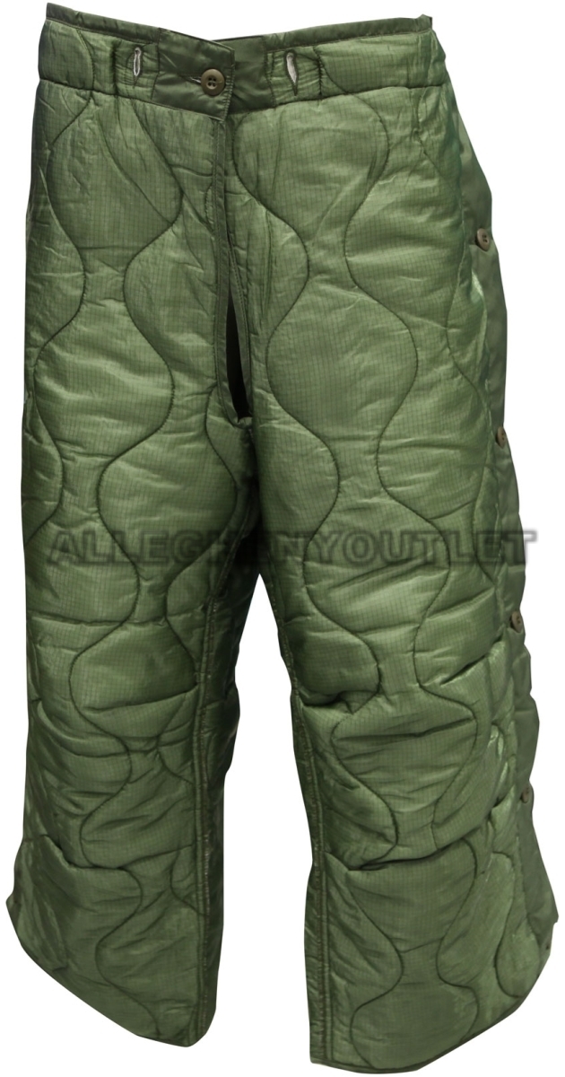 Military Cold Weather Field Pant Liners, M65 OD Green, LARGE Winter Trousers NEW