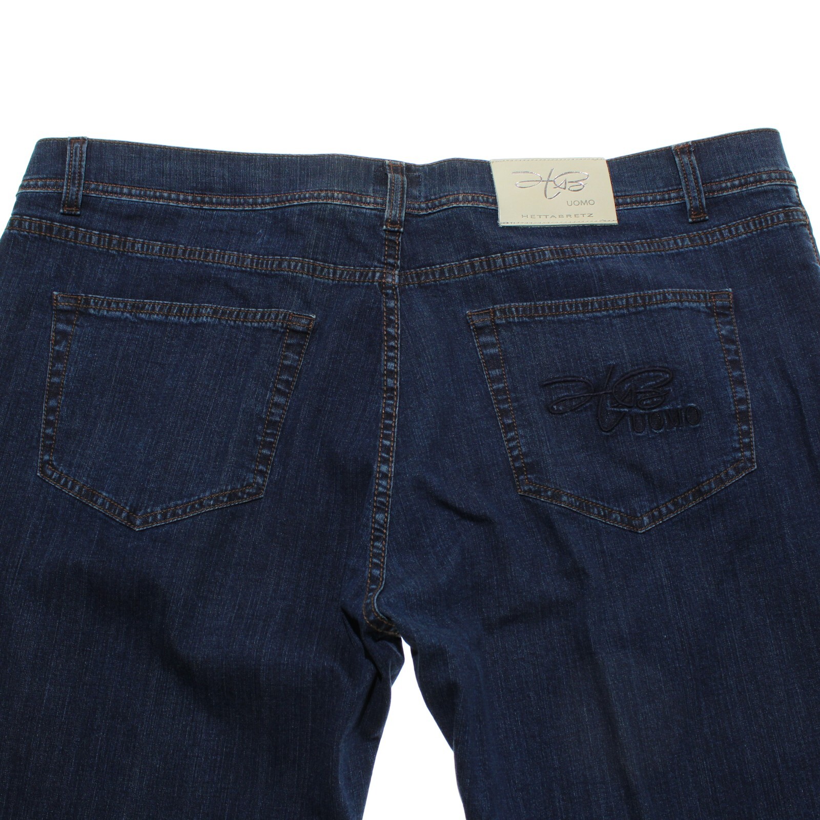 Hettabretz NWD Five Pocket Jeans Size 56 (40 US) In Blue Cotton Blend