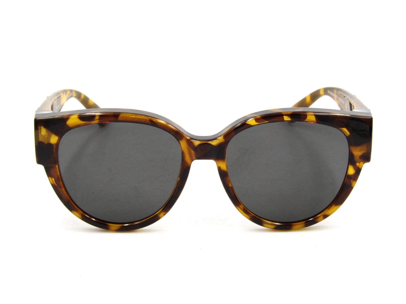 Meeloog Med. Polarized Fit Over Glasses Sunglasses, Light Tortoise / Gray #AT125