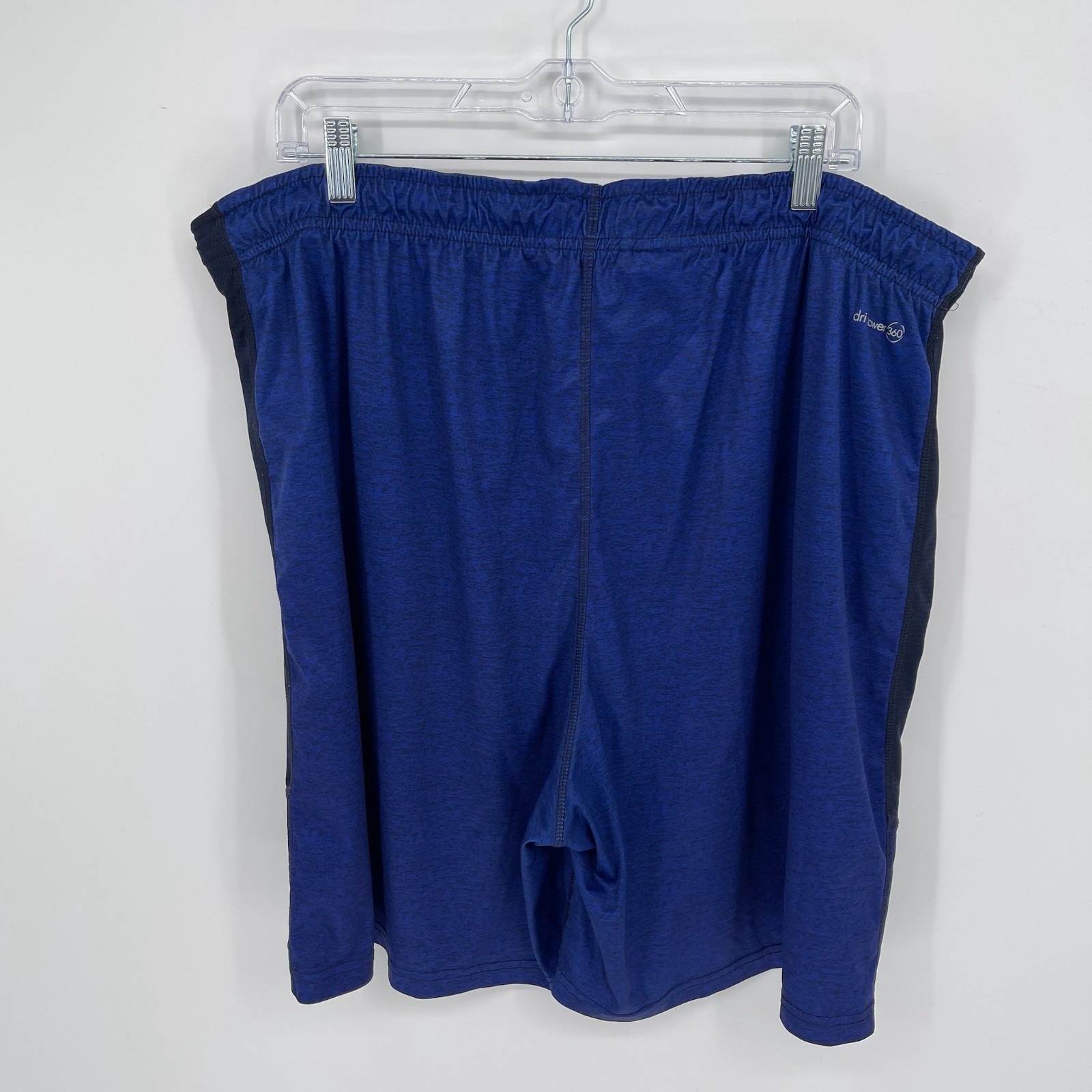 Russell Men’s Blue Elastic Waist Basketball Workout Gym Shorts Size 2XL 44-46