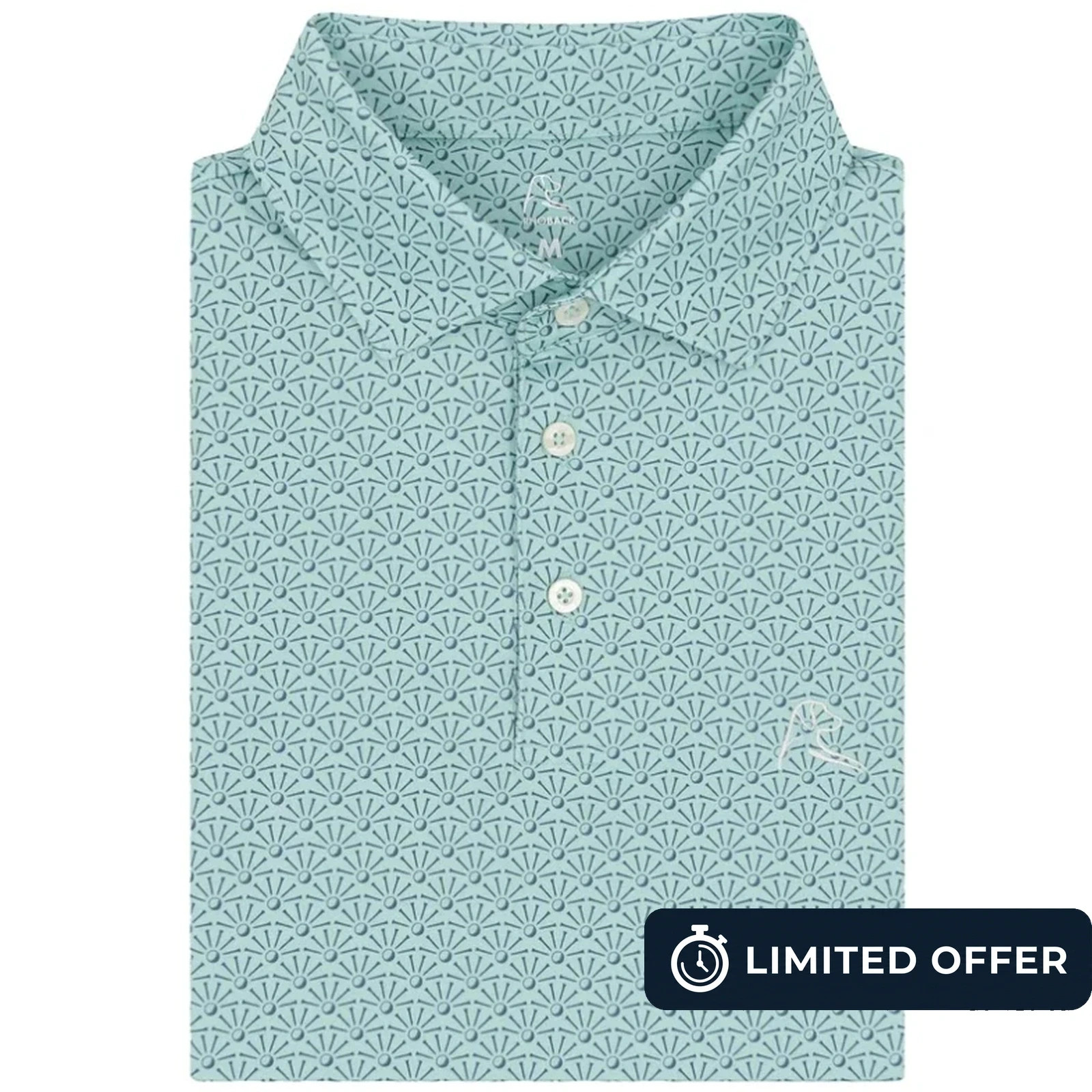 ⭐Rhoback The Back Tee Santigua Green Men’s Performance Golf Polo⭐